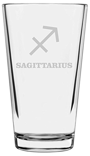 Sagittarius Zodiac Pint Glass 16oz - Bar & Home Decor