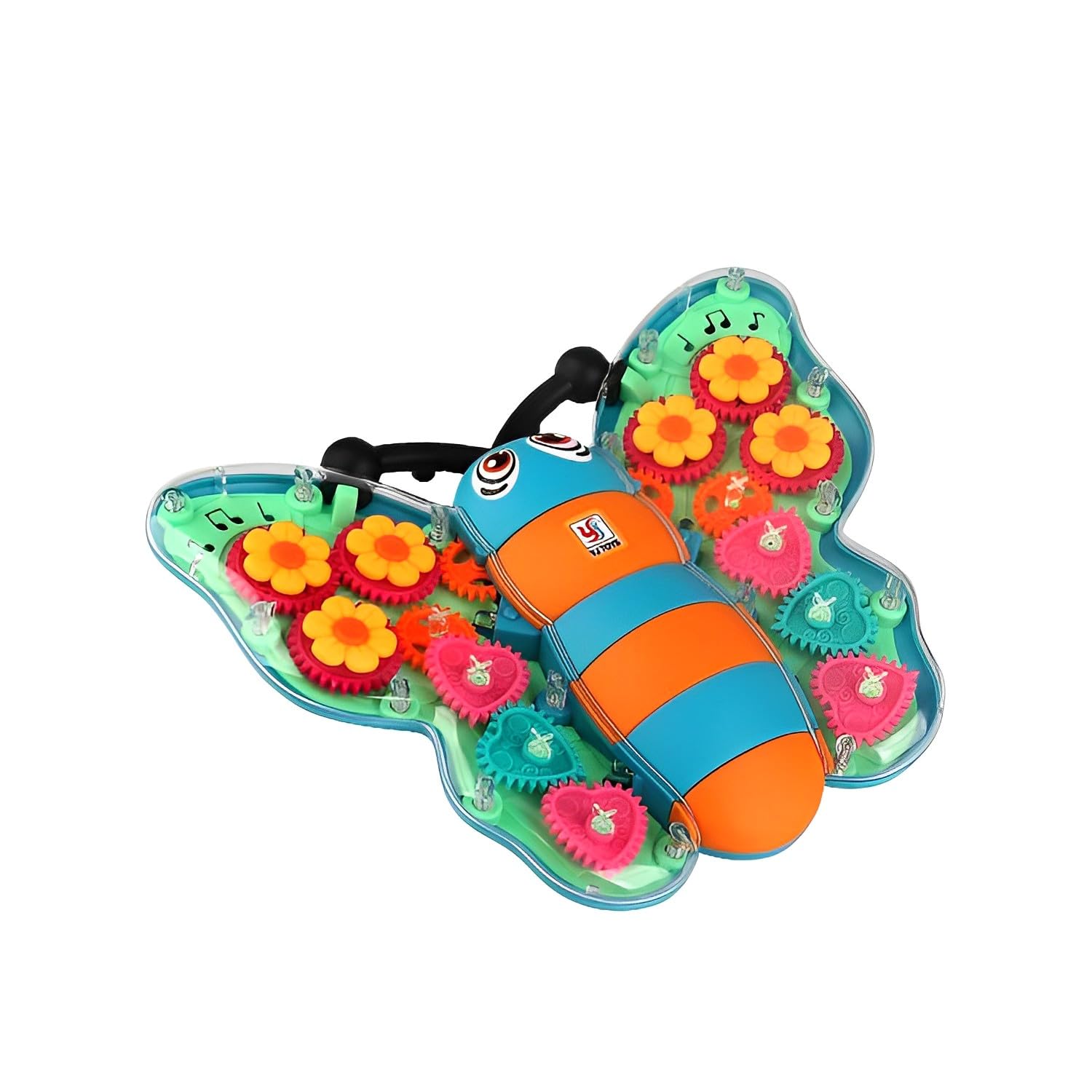 ABK Transparent Toy Car with Visible Moving Gears, LED Lights & Sound Effects - Electric Vehicle Toy with Colorful Gear System & Music - Perfect for Kids' Pretend Play, STEM Learning & Birthday Gifts