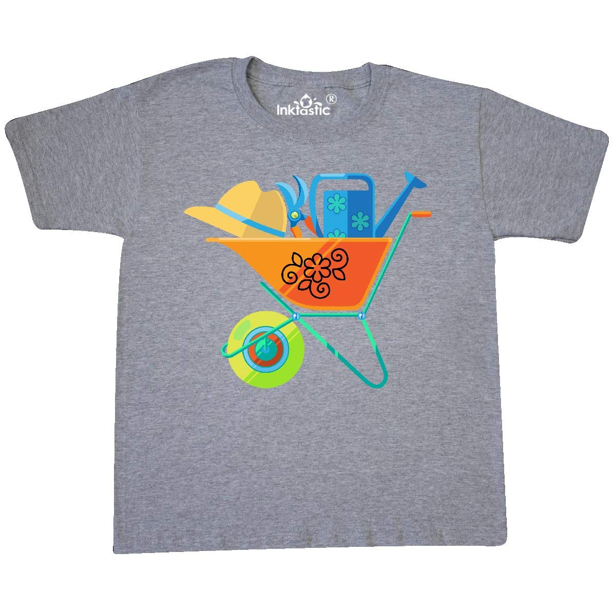 Inktastic Gardener Gift T-Shirt - Gardening Tools Design for Youth - Perfect for Outdoor Activities, Gardening Enthusiasts & Casual Wear