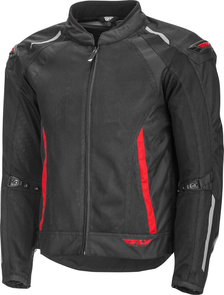 Fly Racing Coolpro Mesh Jacket - Breathable Motorcycle Riding Gear for Men & Women (Black/Red, Small) - Perfect for Summer Commuting, Street Biking & Outdoor Adventures