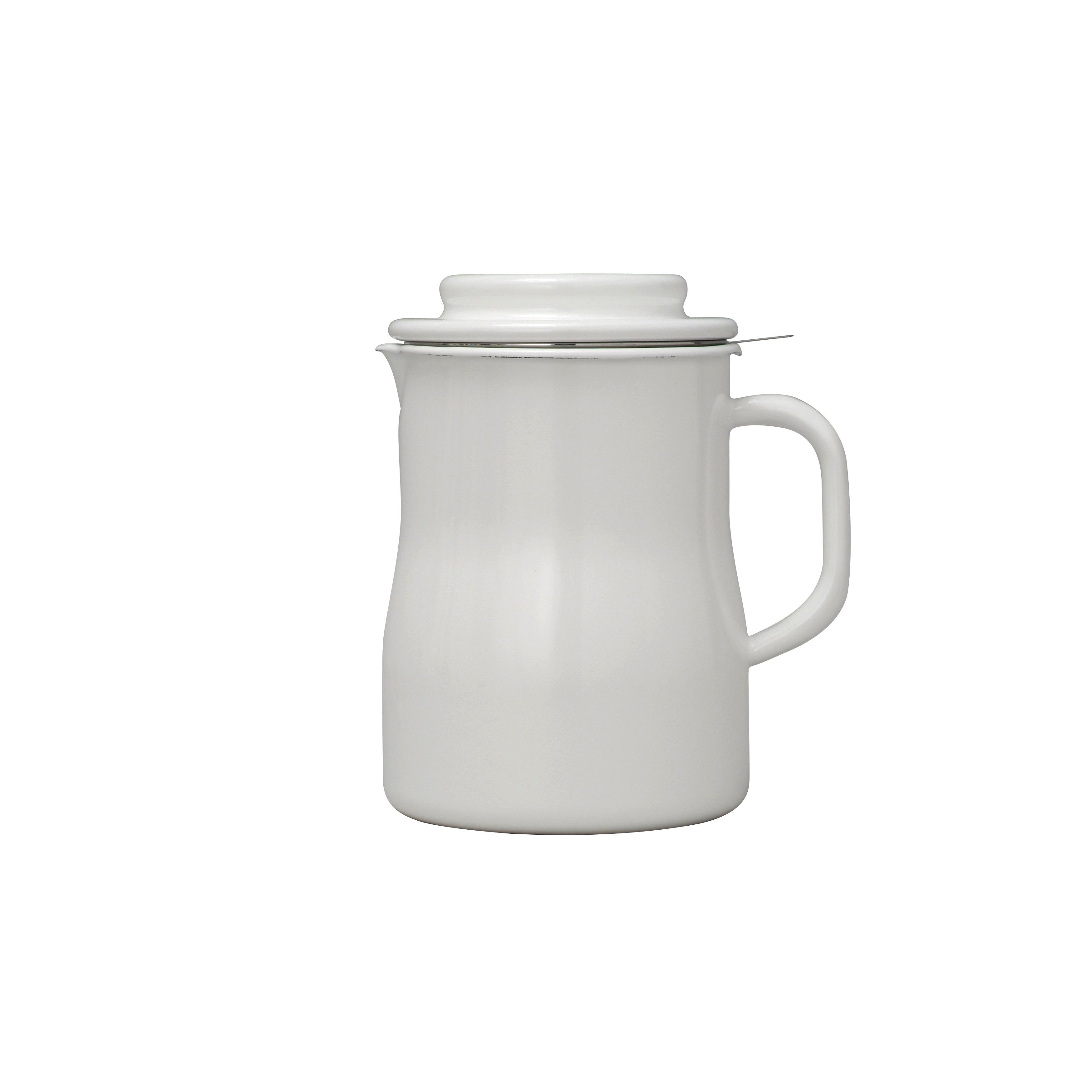 Premium Noda Horo Enamel Oil Filter Pot - 800ml Capacity for Coffee, Tea & Essential Oils - Perfect for Home Brewing, Aromatherapy & Kitchen Use