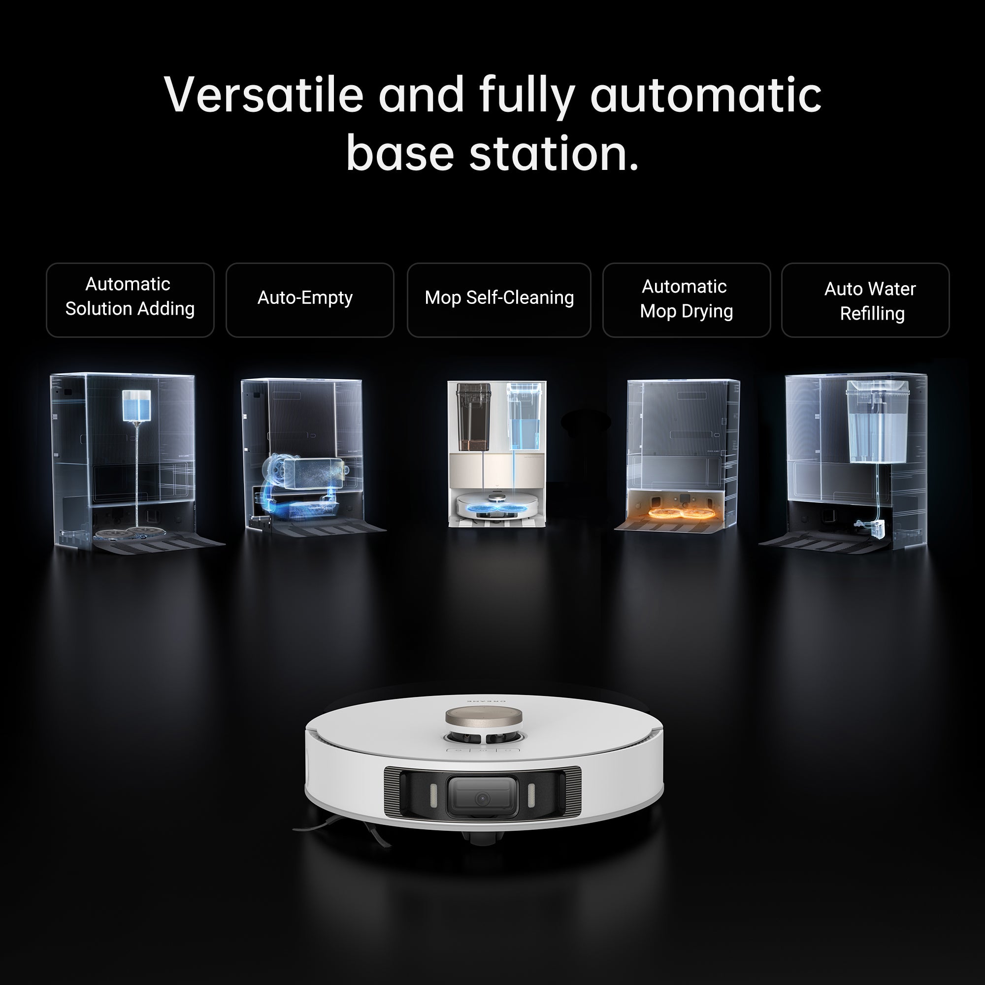 Dreame L20 Ultra Robot Vacuum and Mop Cleaner with Auto Mop Washing & Drying, Self-Refilling & Self-Emptying Base Station - Perfect for Hardwood Floors, Tile & Pet Hair Cleaning in Large Homes