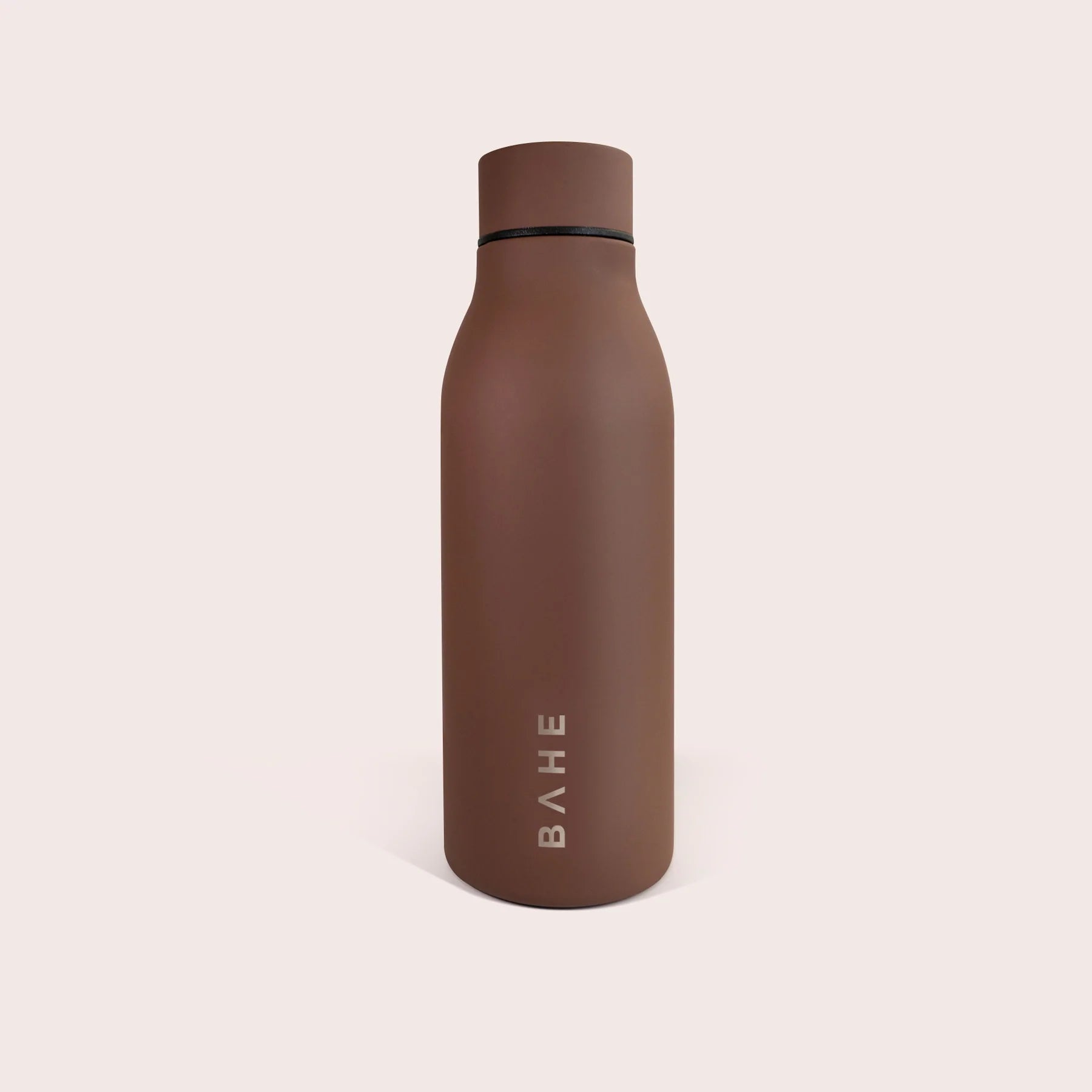 BAHE Double Layer Insulated Stainless Steel Water Bottle 600ml (20oz) - Cinnamon Color, Leak Proof & Sweat Proof - Perfect for Gym, Hiking, Office & Travel
