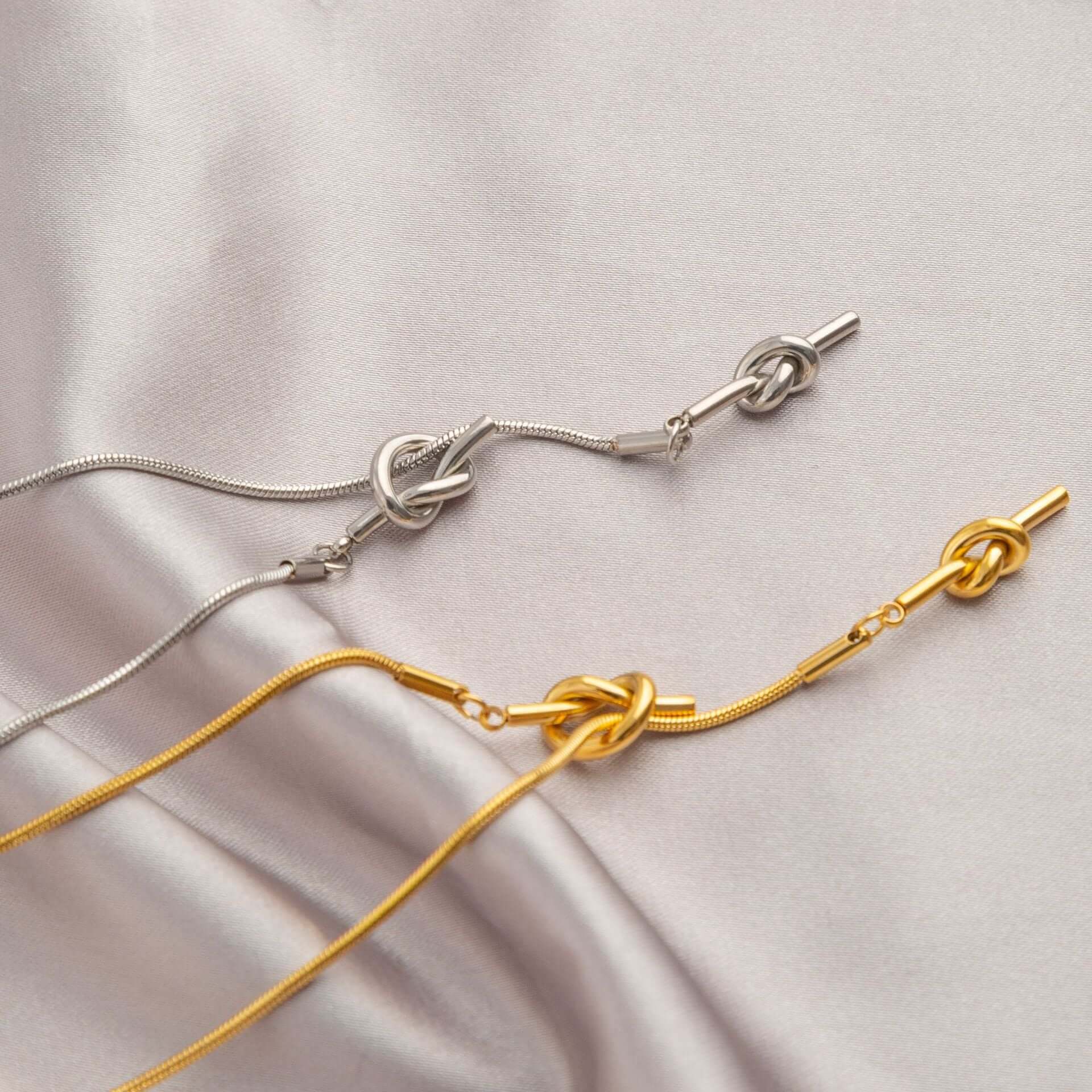 Elegant Adjustable Gold Knot Tassel Lariat Y Necklace for Women | Trendy Layered Minimalist Jewelry Gift | Perfect for Date Night, Office Wear & Special Occasions