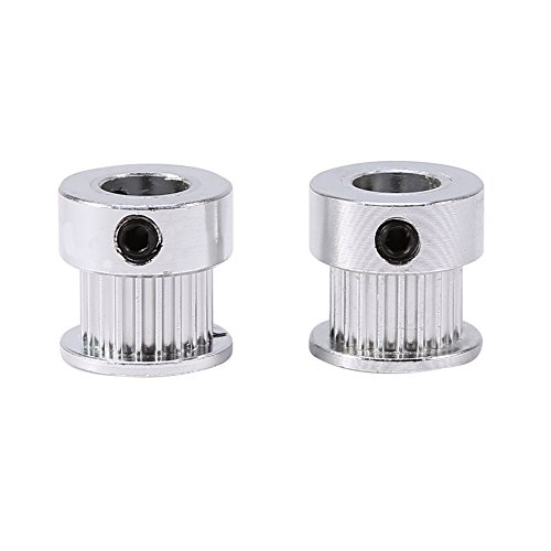 2Pcs 20 Teeth Timing Pulleys - High Precision Belt Pulley for 3D Printer Replacement Parts | DIY 3D Printer Building & Repair Accessories | Compatible with Most 3D Printers