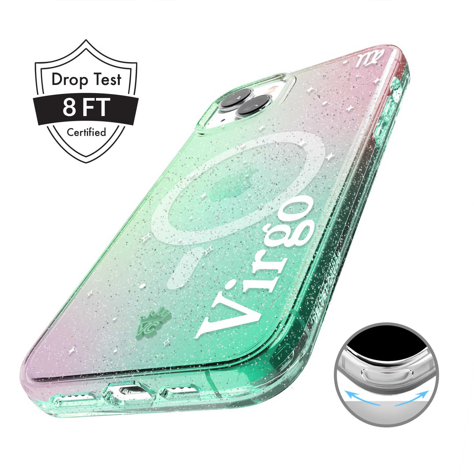 Sanctuary Virgo Zodiac iPhone Case - Premium Horoscope Phone Cover for iPhone 13, 12, 11, XR - Durable Shockproof Protection - Perfect Gift for Virgo Women & Men - Ideal for Daily Use, Work, and Travel