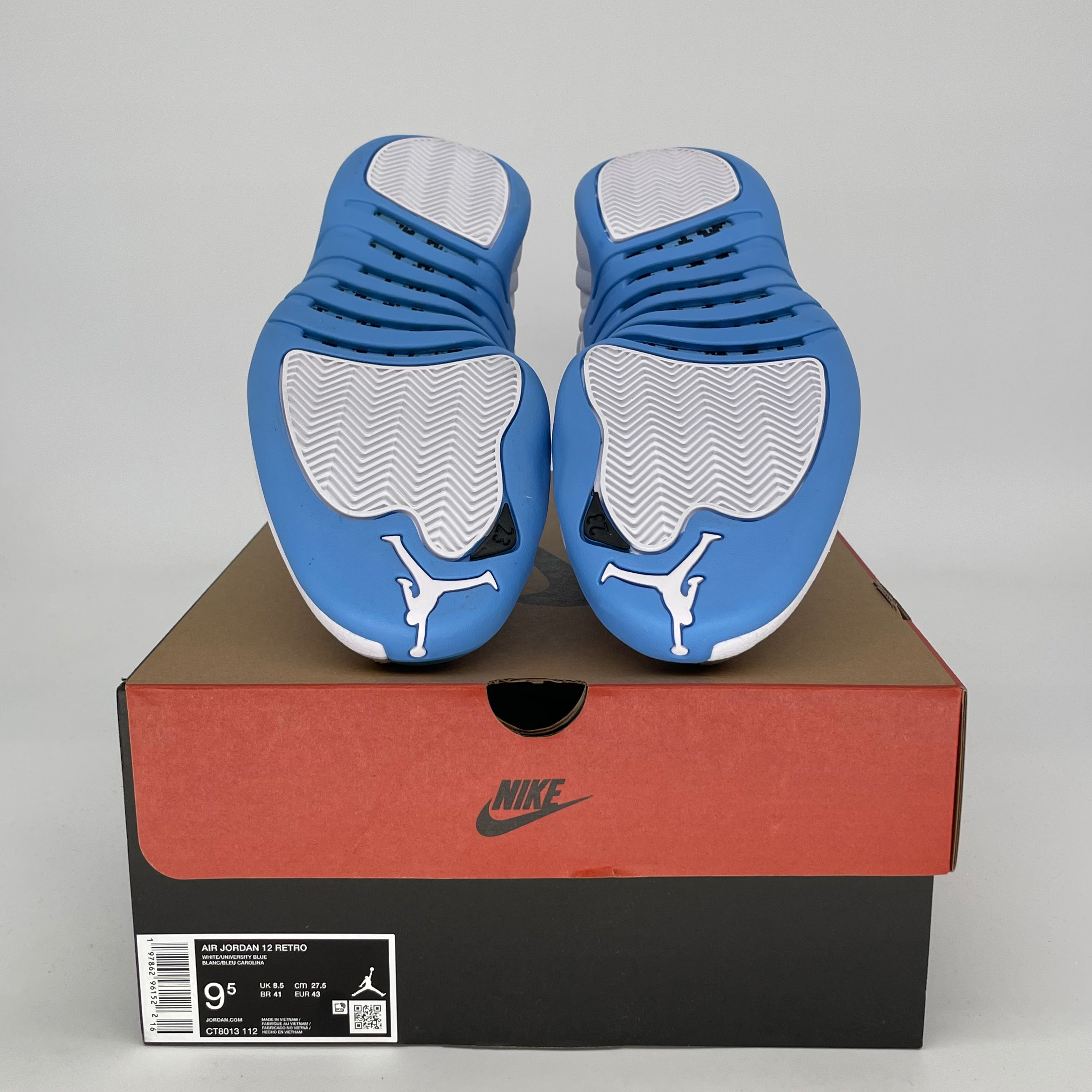 Original Air Jordan 12 Retro 'Melo' Basketball Shoes - Men's Size 9.5 / Women's 11 (CT8013-112) - Perfect for Court Performance & Streetwear Fashion