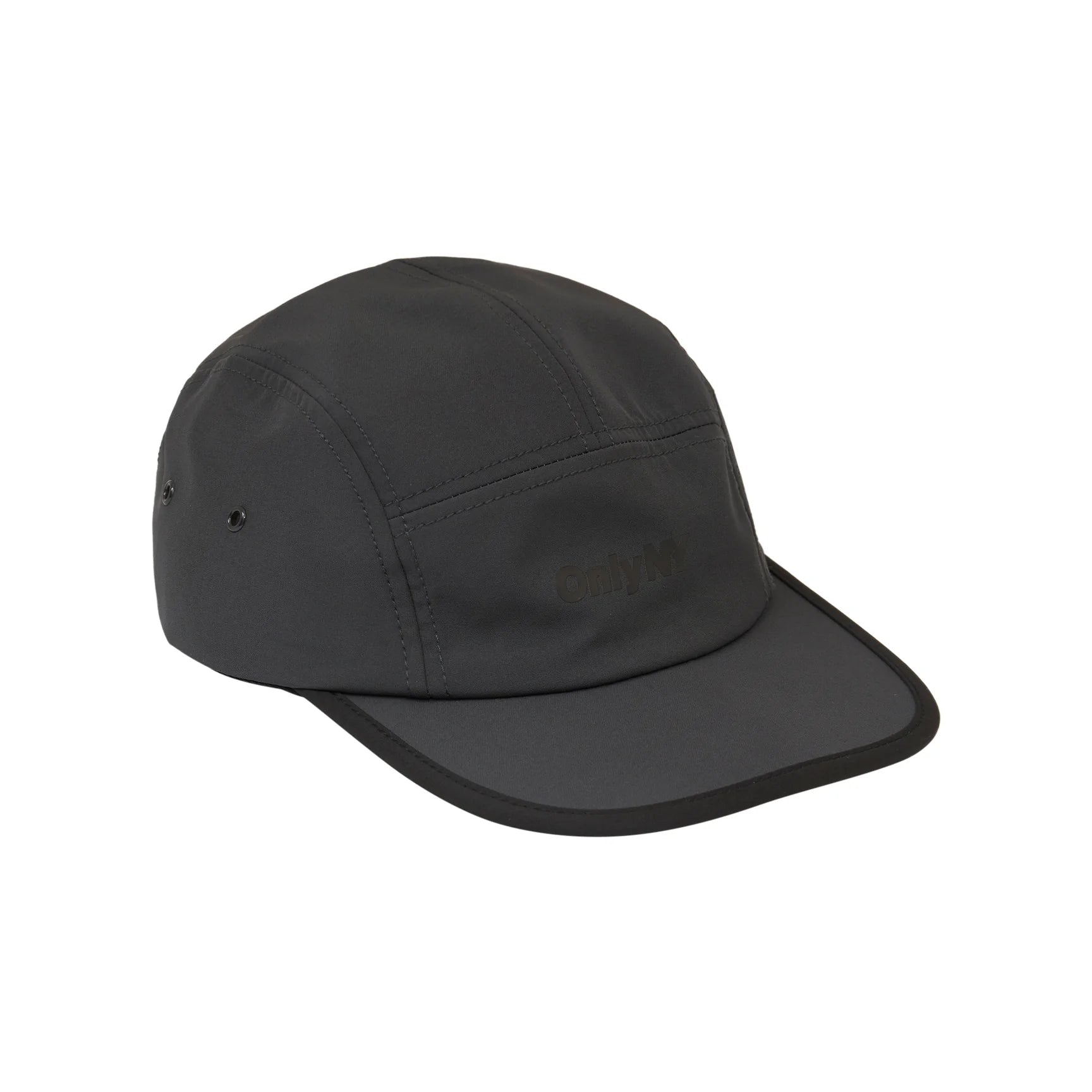 Only NY Logo 5 Panel Hat - Black Adjustable Cotton Baseball Cap for Men & Women - Perfect for Streetwear, Outdoor Activities & Casual Fashion
