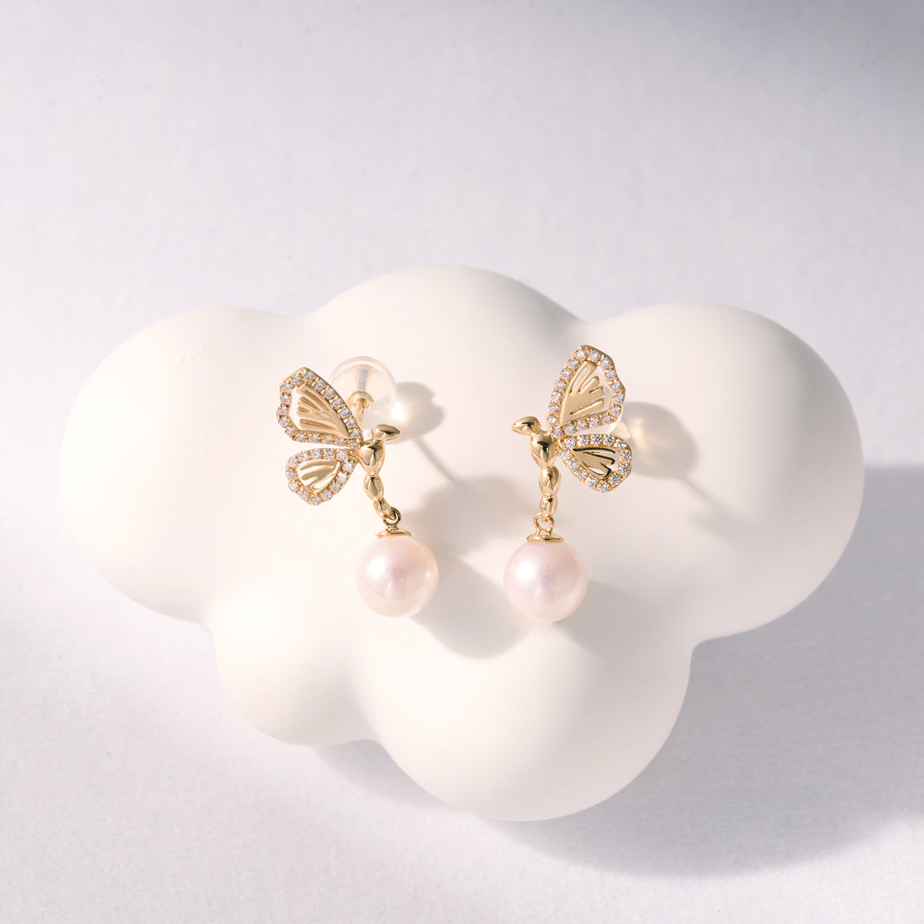 18K Solid Gold Akoya Hanadama Pearl Earrings for Women - Luxury Japanese Cultured Pearls, Hypoallergenic Gift for Wedding, Anniversary & Special Occasions