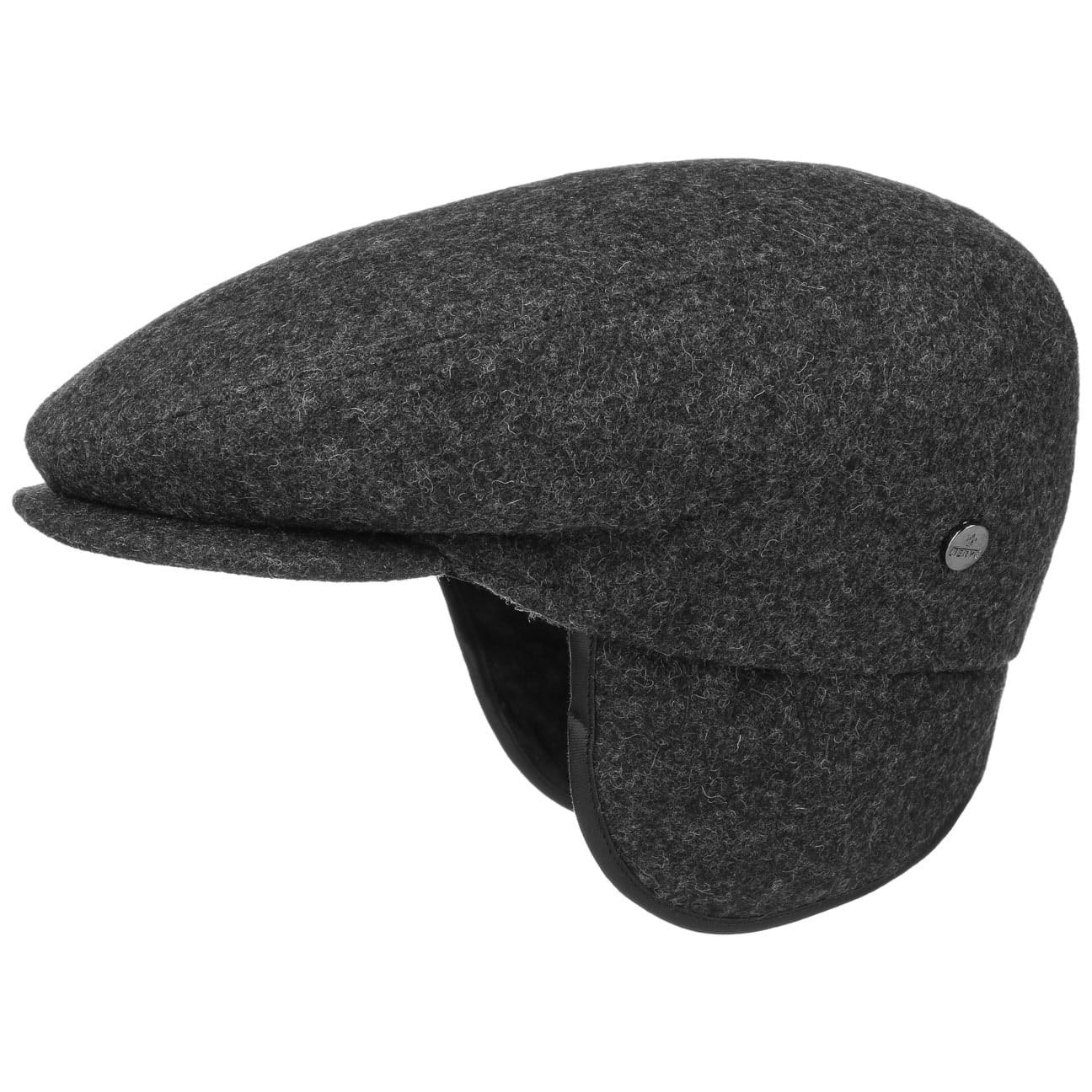 Lierys Warm Winter Teflon Flat Cap with Earflaps - Waterproof & Windproof Beanie for Men & Women - Perfect for Skiing, Snowboarding & Outdoor Activities