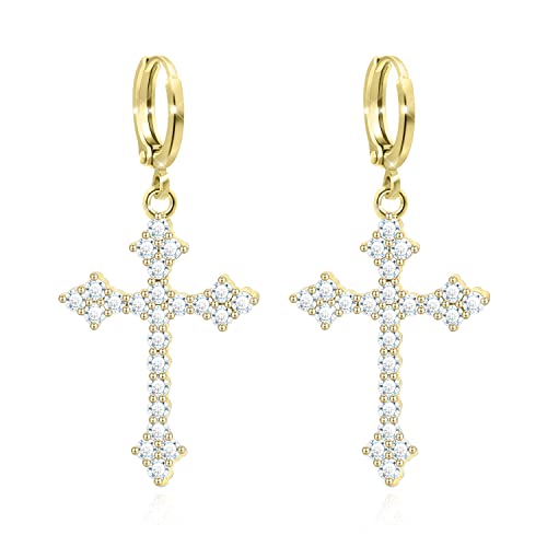 Gold Punk Cross White