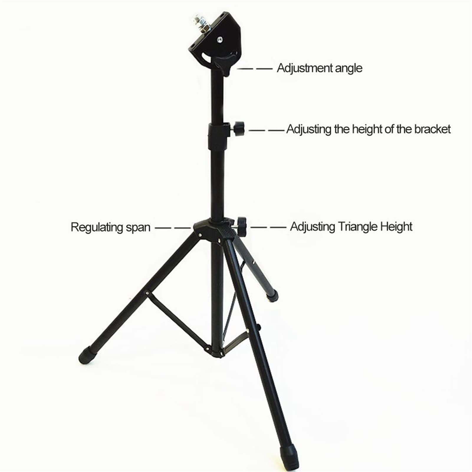 Adjustable Metal Tripod Drum Stand Holder - 8 Inch Practice Pad Rack Bracket for Drummers | Portable Music Equipment Accessory for Home, Studio & Live Performances