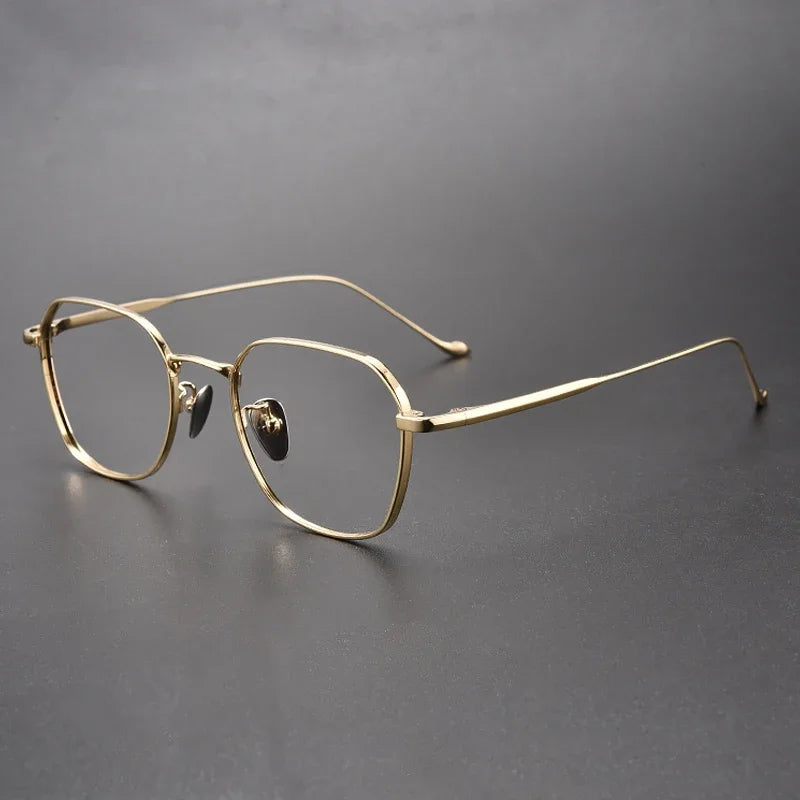 Aror Women's Full Rim Flat Top Square Titanium Eyeglasses Frame 411316 - Lightweight & Durable Eyewear for Work, Reading & Fashion
