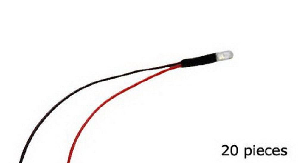 20-Pack 12V Bright Red LED Lights for Car Tail Lamps, Angel Eyes & 3rd Brake Light Retrofit - DIY Automotive Lighting Upgrade for Enhanced Visibility & Style
