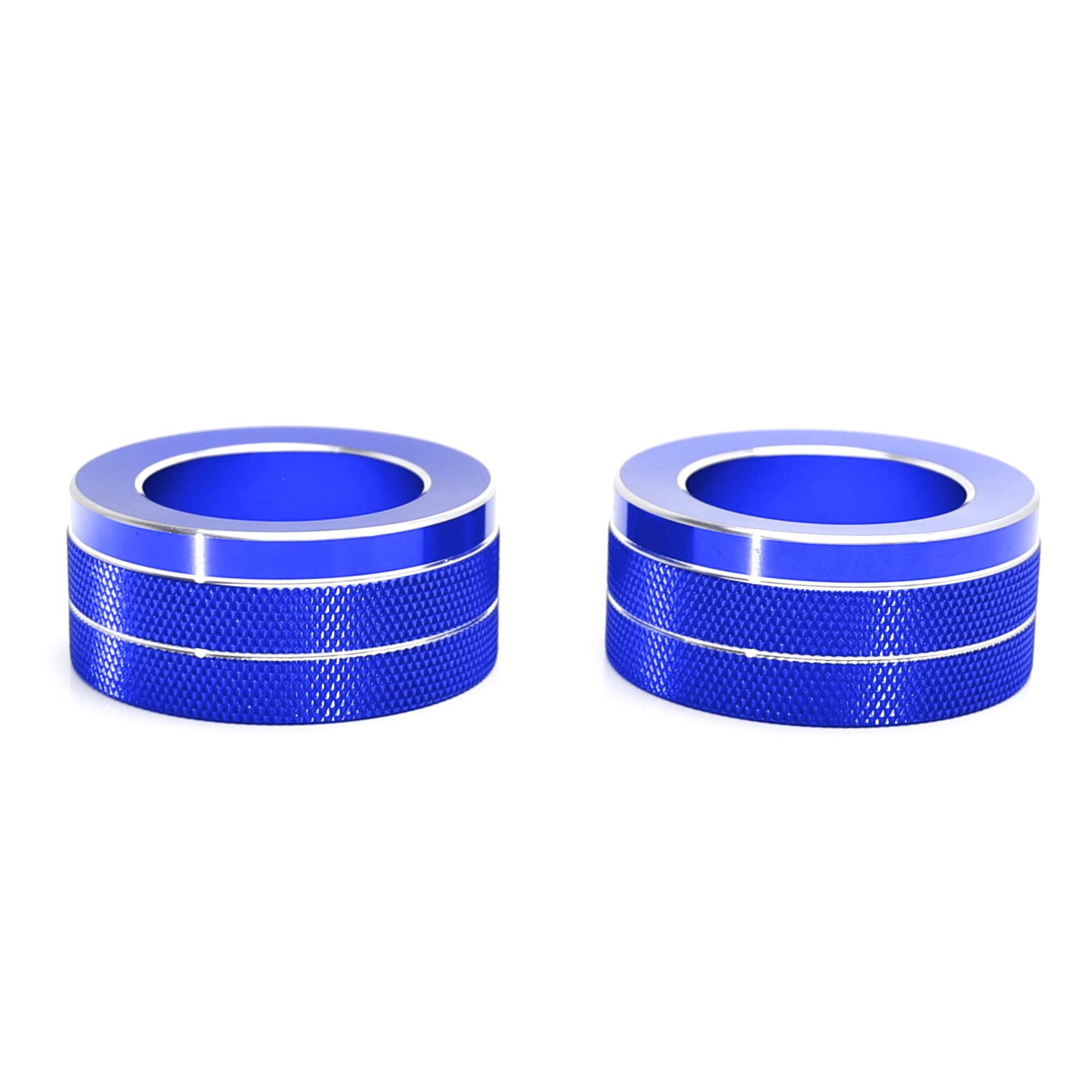 2 Pack Blue Aluminum AC Vent Knob Covers for 2019-2023 Toyota RAV4 - Upgrade Your Interior with Durable Climate Control Decor (Perfect for Customization & Car Accessories Enthusiasts)