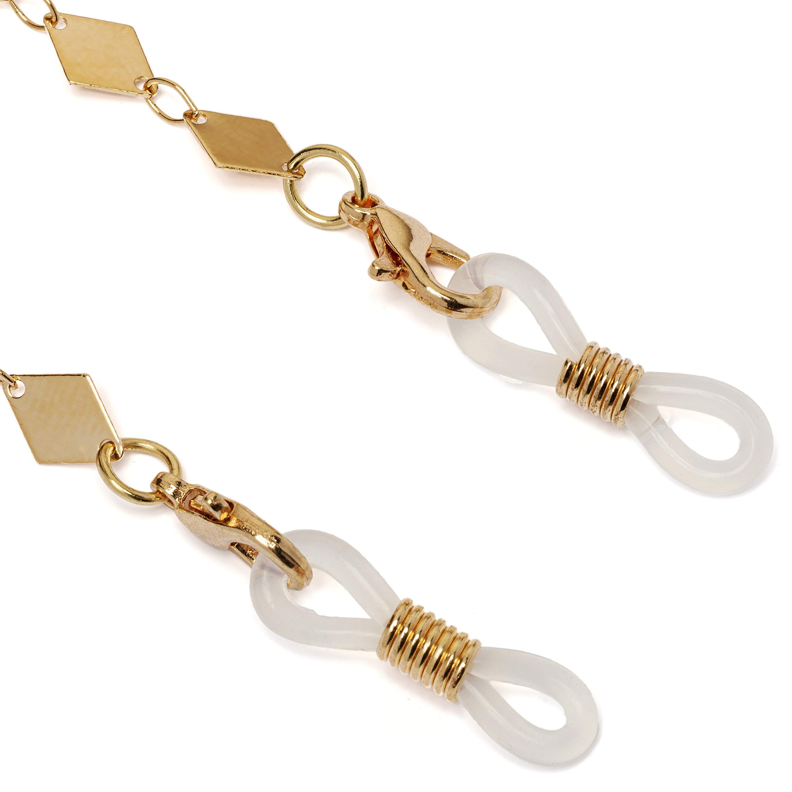 Elegant Diamond Face Mask Chain for Women - Adjustable Mask Strap & Lanyard Holder - Perfect for Work, Travel, and Daily Protection