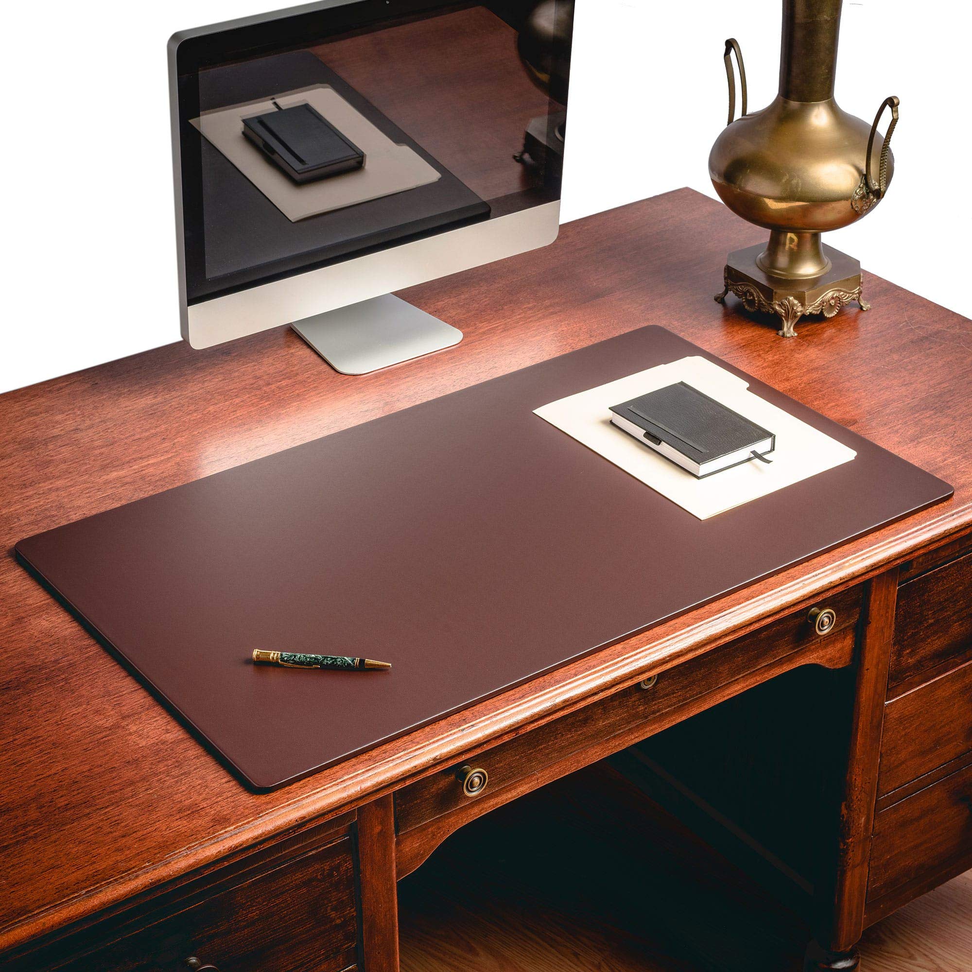 Premium DACASSO Leatherette Conference Table Pad - Luxury Leather Desk Blotter for Writing & Office Use - Padded Executive Desk Protector (38