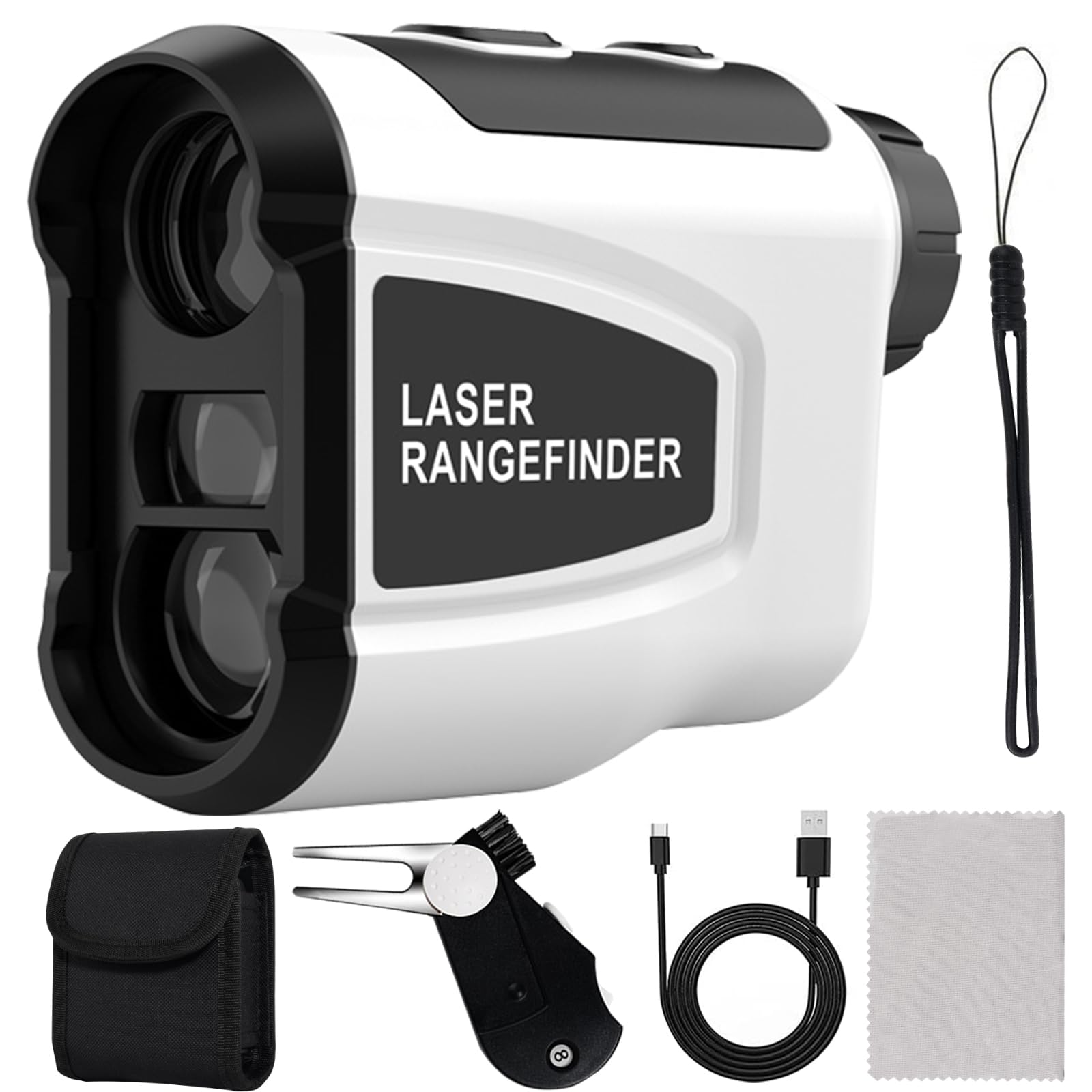 MIKODA Golf Rangefinder with High Sensitivity Technology - 1200Yards Laser Range Finder for Golf & Hunting | Waterproof & Slope Adjusted | Perfect Golf Gift & Essential Accessories for Outdoor Sports Enthusiasts