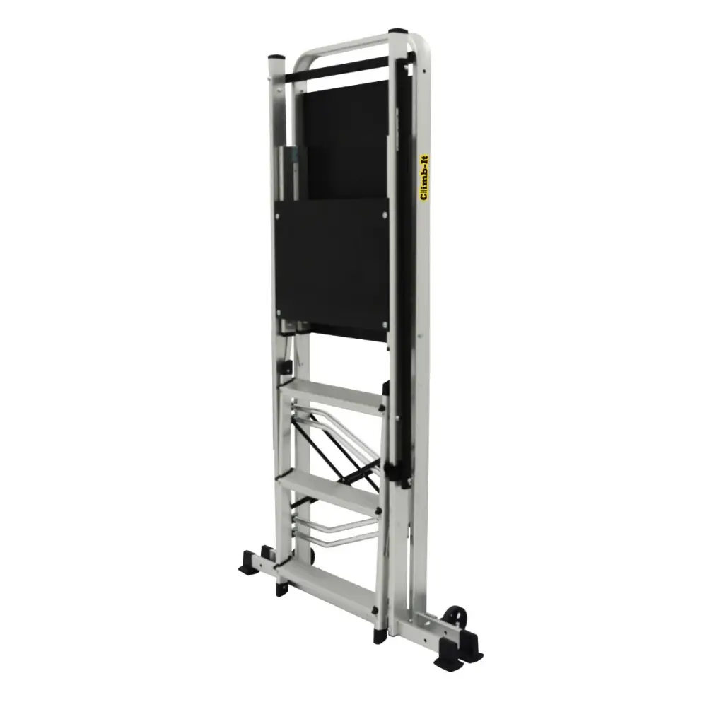 Climb It Folding Work Platform - Lightweight Aluminum Scaffold for Home Improvement & Construction - Perfect for Painting, Repairs & DIY Projects