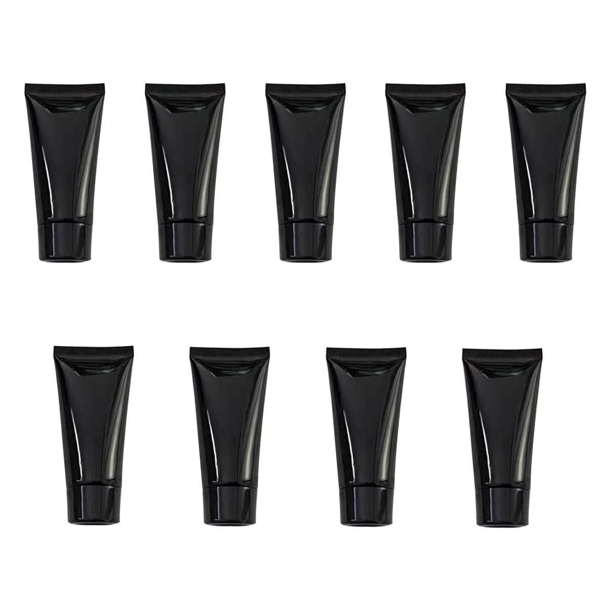 50 Pcs 5ml Empty Refillable Plastic Tubes - Mini Cosmetic Containers for Lotion, Shampoo, Shower Gel & Cream | Travel-Friendly Sample Bottles for Makeup, Skincare & Personal Care | Ideal for DIY, Salons & On-the-Go Use