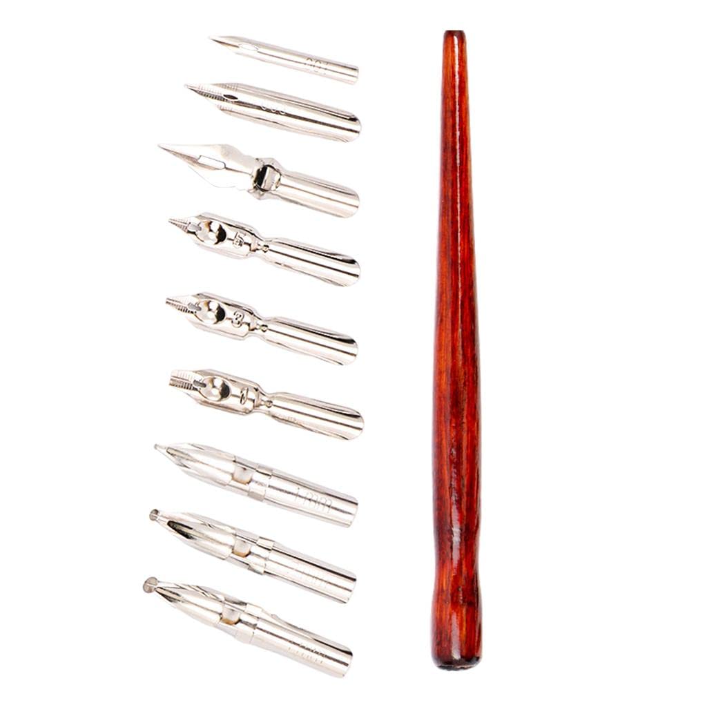 Premium FAKEME Comic Dip Pen Kit - 9 Nibs for Calligraphy, Sketching & Signature Art | Perfect for Comic Artists, Hand Lettering & Illustration Projects