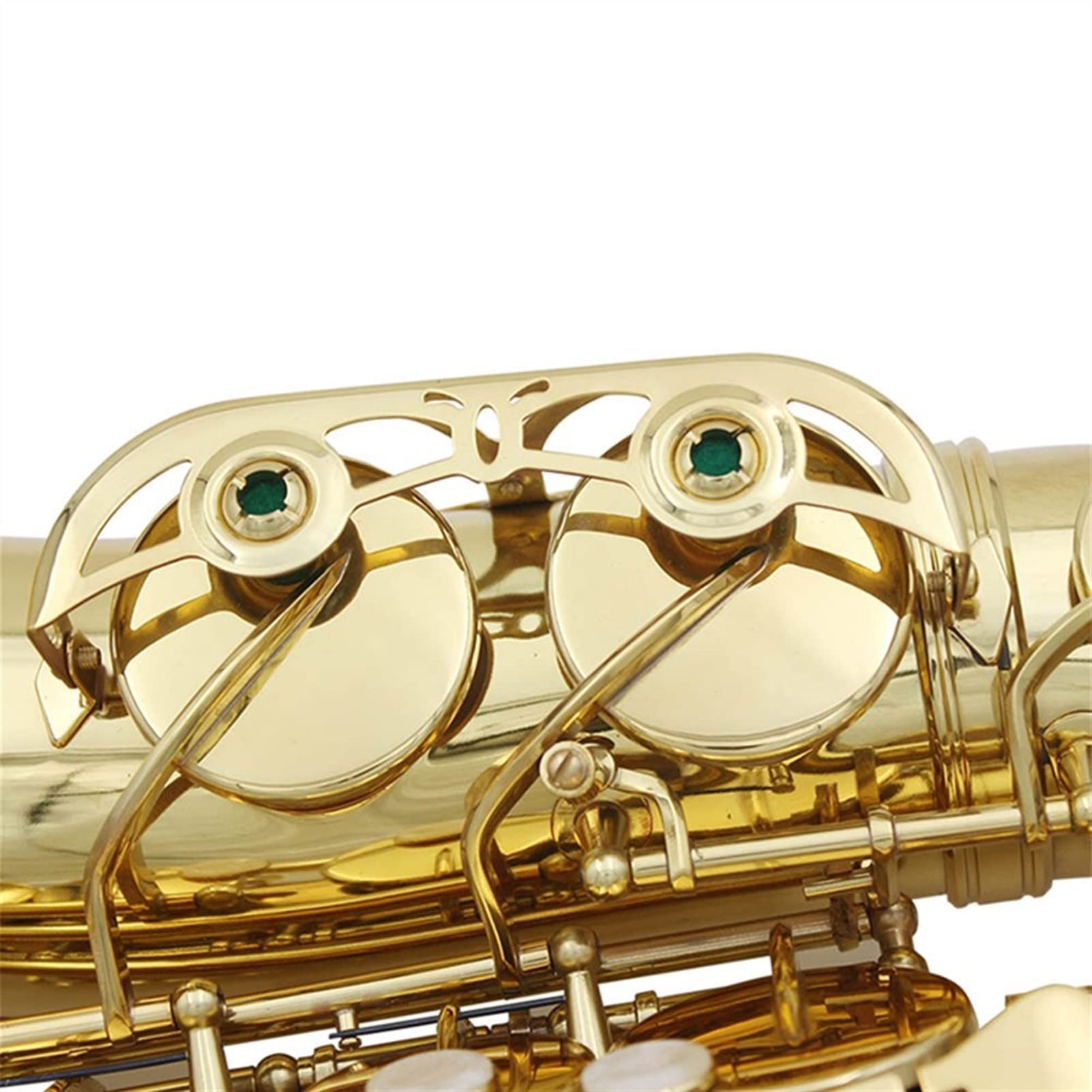EB Alto Saxophone for Beginners - Brass Gold Lacquer E Flat Sax Woodwind Instrument with Case, Gloves & Cleaning Kit | Perfect for School Bands, Jazz Ensembles & Music Practice