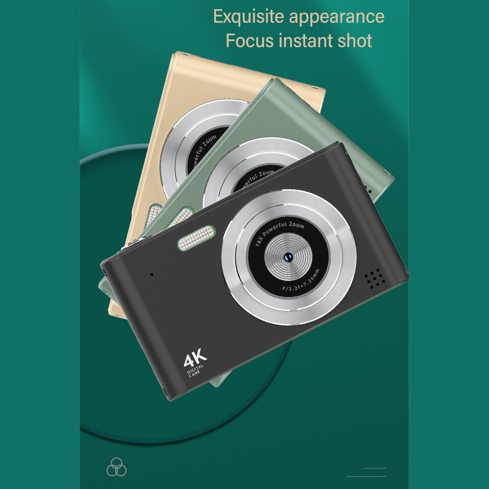 **48MP Compact Digital Camera with 2.4
