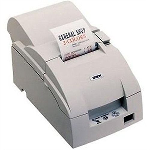 Epson TM-U220PD Receipt Printer with Parallel Interface, Tear Bar & Solid Cover - Includes PS-180 Power Supply (Cool White) - Ideal for Retail Stores, Restaurants & POS Systems