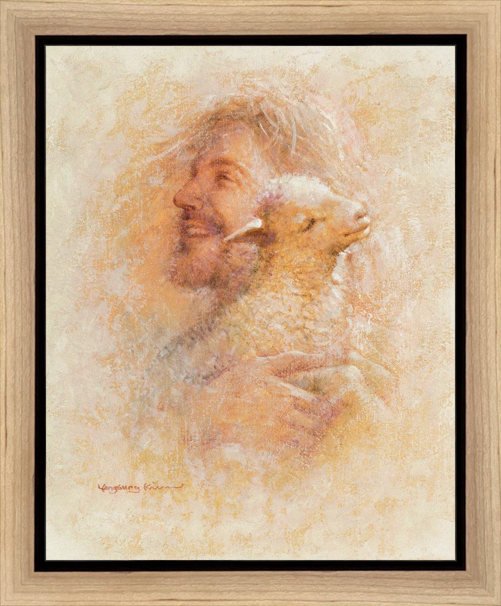 Little Lamb Gallery Wrap Canvas Art - Premium Handmade Nursery Decor for Baby Rooms & Kids Bedrooms - Perfect for Gifts & Home Decoration