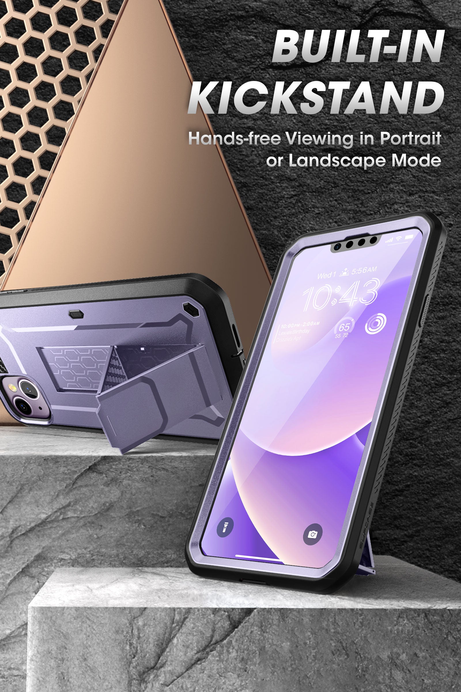 iPhone 14 Plus 6.7 Inch Unicorn Beetle PRO Heavy Duty Rugged Case - Shockproof, Drop Protection, Scratch Resistant Cover for Apple iPhone 14 Plus (Deep Purple) - Perfect for Outdoor Adventures, Construction Work & Extreme Sports