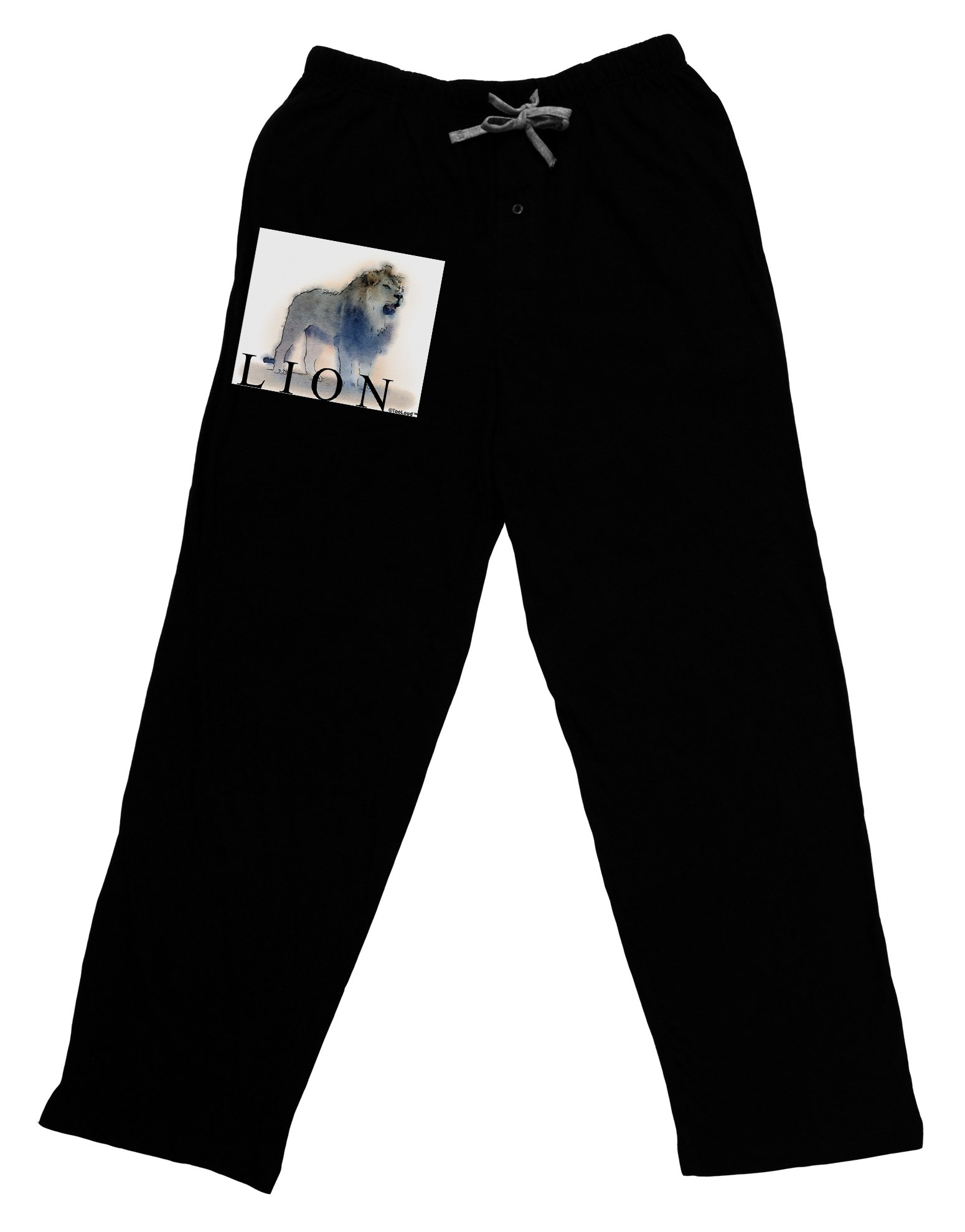 TOOLOUD Lion Watercolor Print Men's Lounge Pants - Soft & Comfortable Cotton Sleepwear for Relaxing at Home, Yoga, and Casual Wear