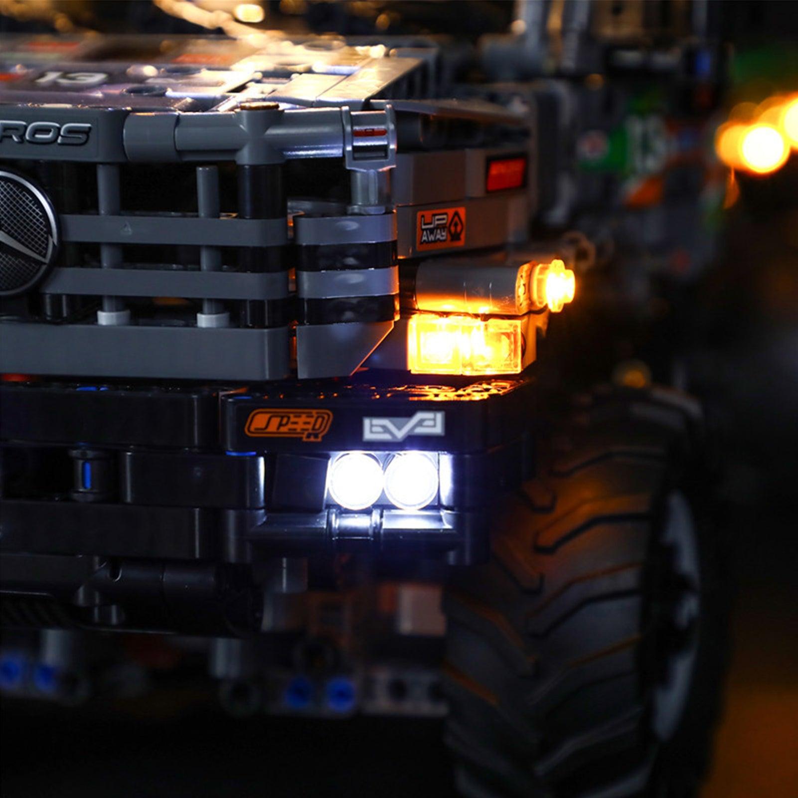 LEGO Technic 4x4 Mercedes-Benz Zetros Trial Truck 42129 Light Kit - LED Lighting Set for Model Building - Perfect for Night Display & Showcase