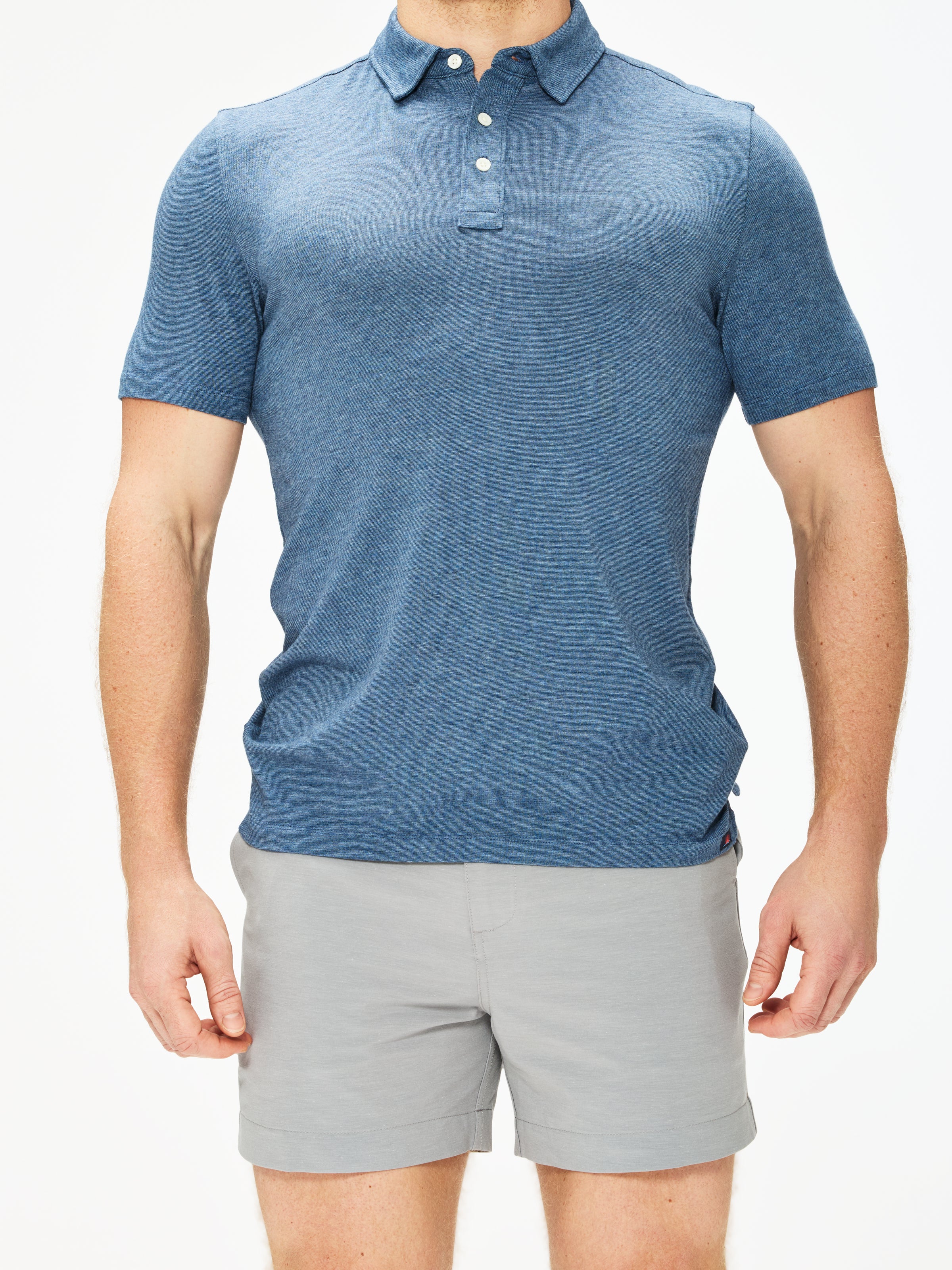 Faherty Men's Short Sleeve Movement Polo Shirt - Breathable Performance Golf & Casual Wear for Summer
