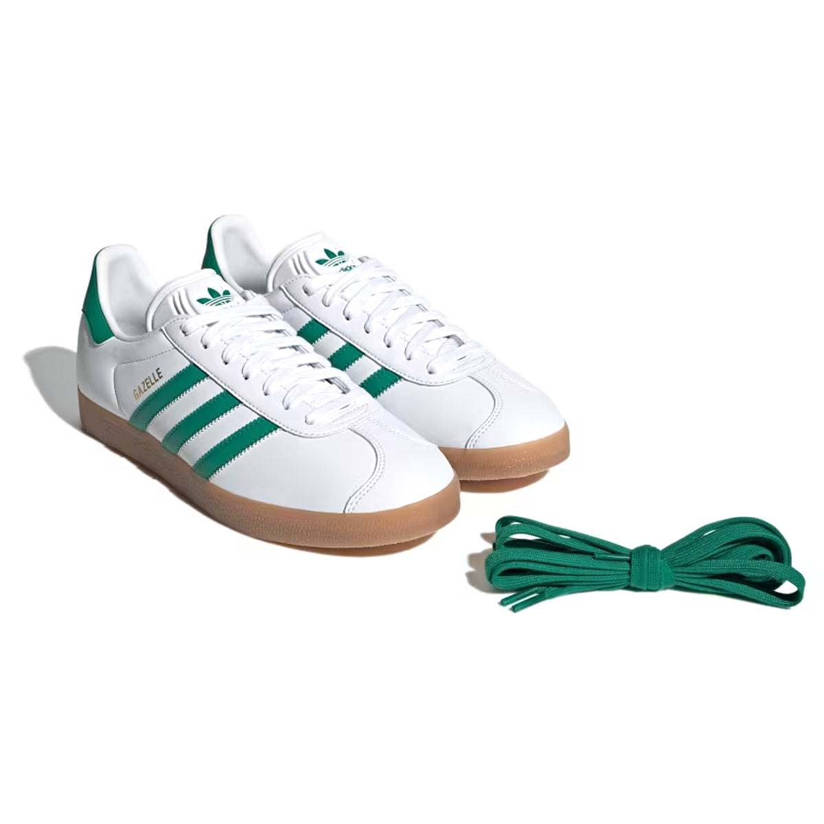 Gazelle 'Cloud White Bold Green' Sneakers - Comfortable & Stylish Running Shoes for Men & Women | Perfect for Gym, Workout & Casual Wear