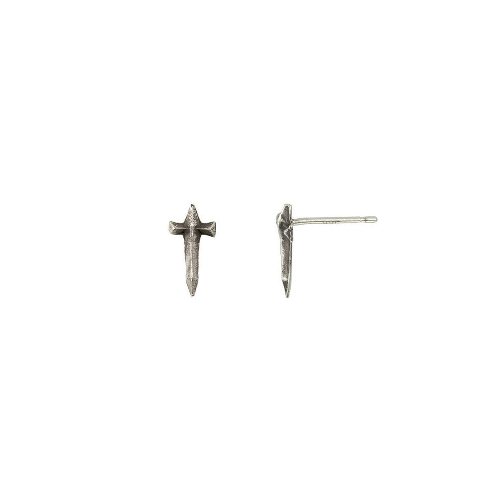 Gothic Dagger Symbol Stud Earrings for Women - Punk Rock Jewelry for Parties, Concerts & Halloween Costumes