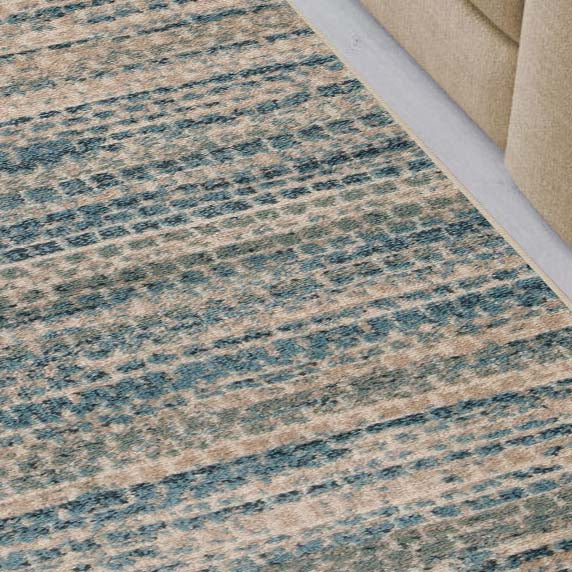 Montauk Striped Pastel Indoor Area Rug - Soft Bohemian Style Living Room Carpet for Bedroom, Nursery & Dorm Decor