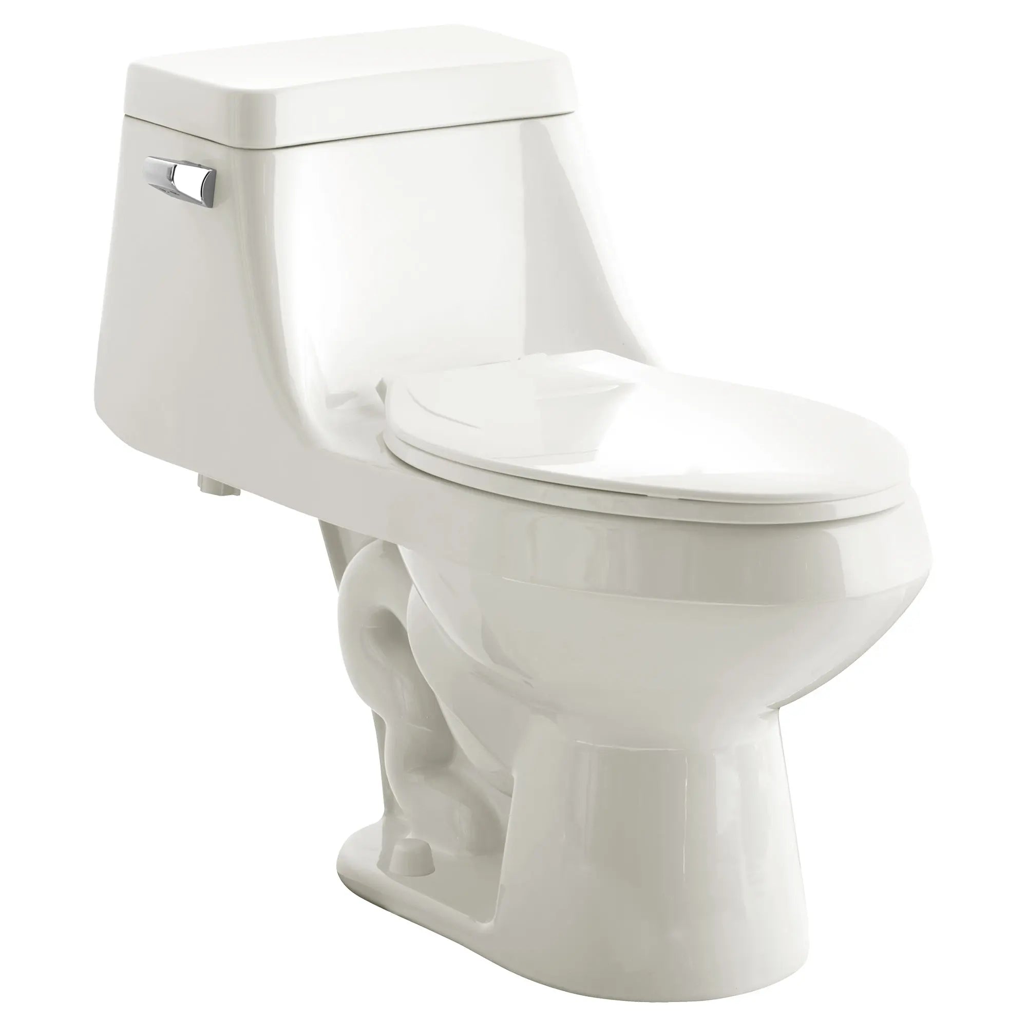 Fairfield One Piece 1.6 GPF/6.0 LPF Left Trip Lever Elongated Toilet with Seat - 15.5 Inch Comfort Height, Water-Saving Design for Modern Bathrooms & Powder Rooms