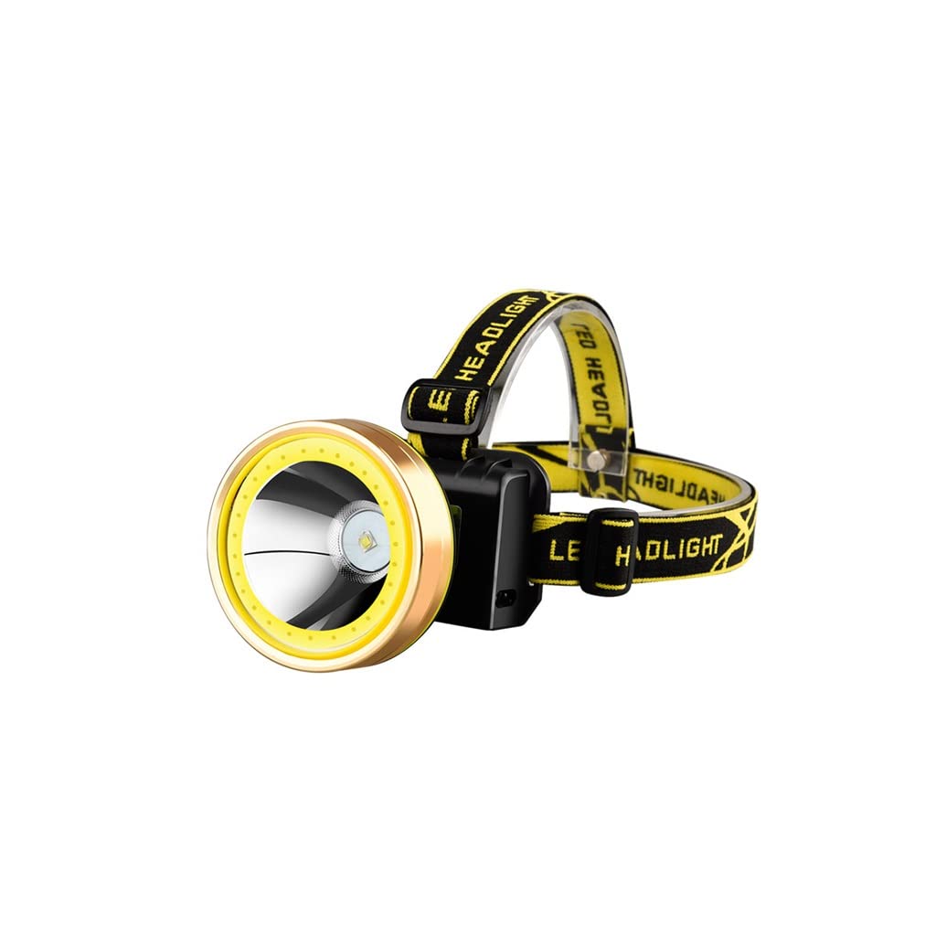 TONPOP Rechargeable LED Headlamp - 1000 Lumen Bright Headlight for Outdoor Activities, Night Fishing, Mining, Hiking & Camping - Waterproof & Long-Range Head Mounted Flashlight (Black) - Perfect for Nighttime Adventures, Emergency Lighting & Home Repairs