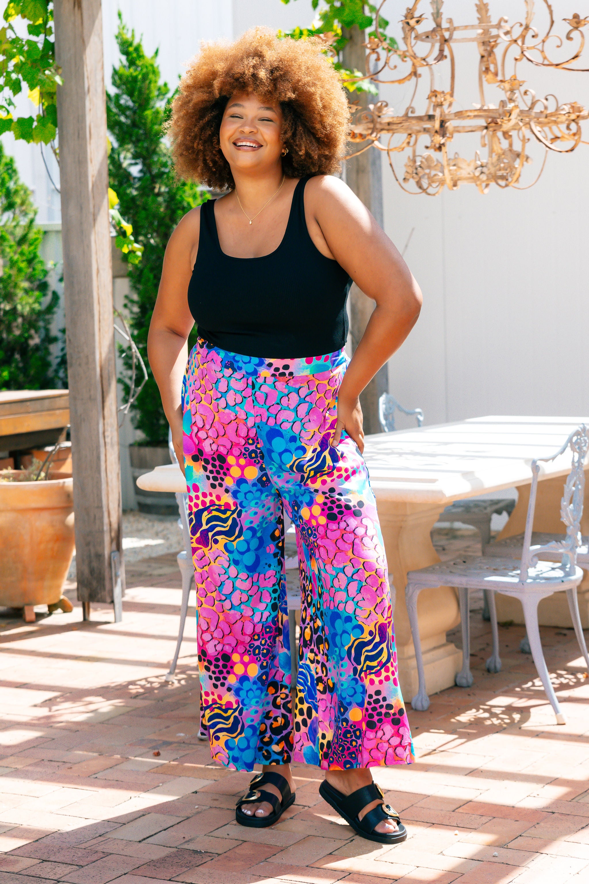 Kasey Rainbow Larsa Pant in Xanadu - Stylish Women's High-Waisted Trousers for Office, Party & Casual Wear