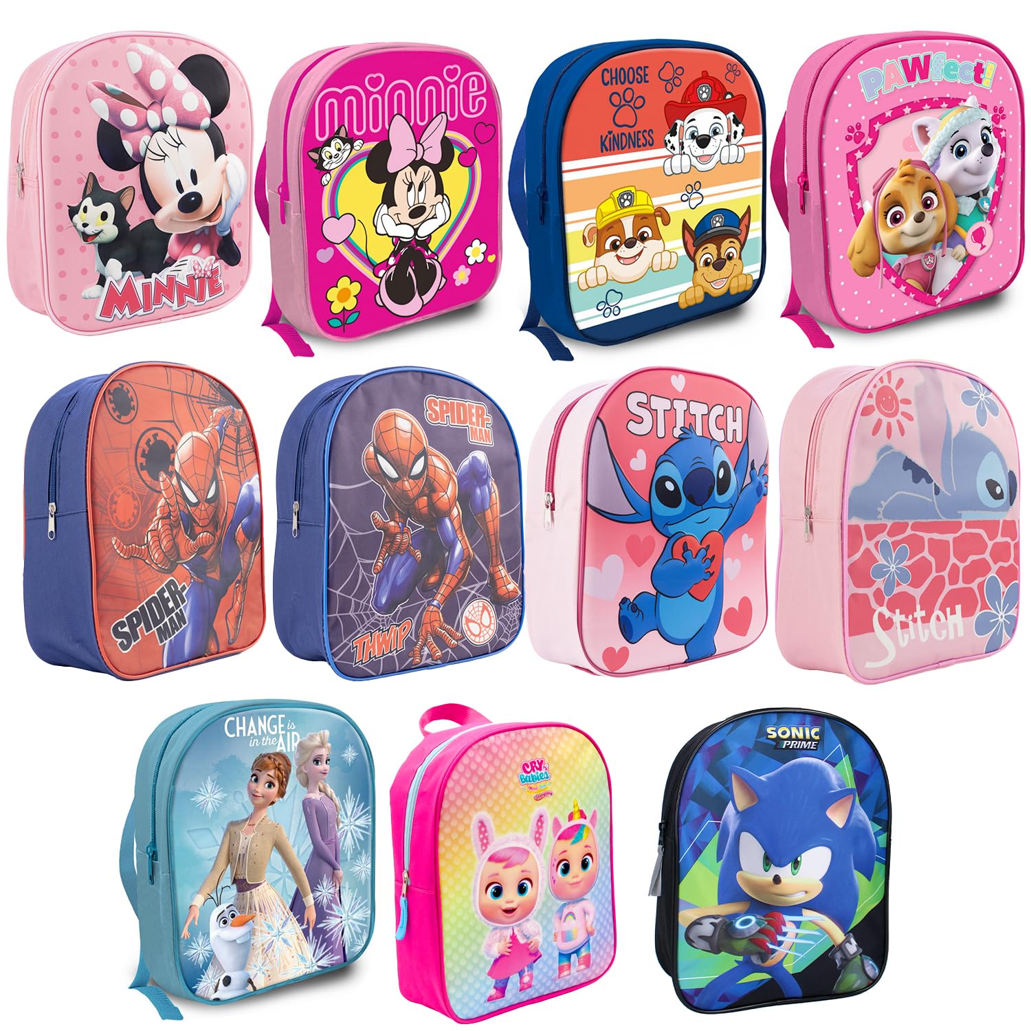 3D Cartoon Character Backpack for Kids - Spiderman 1046 Red Video Game Movie Themed School Bag - Perfect for School, Travel & Cosplay