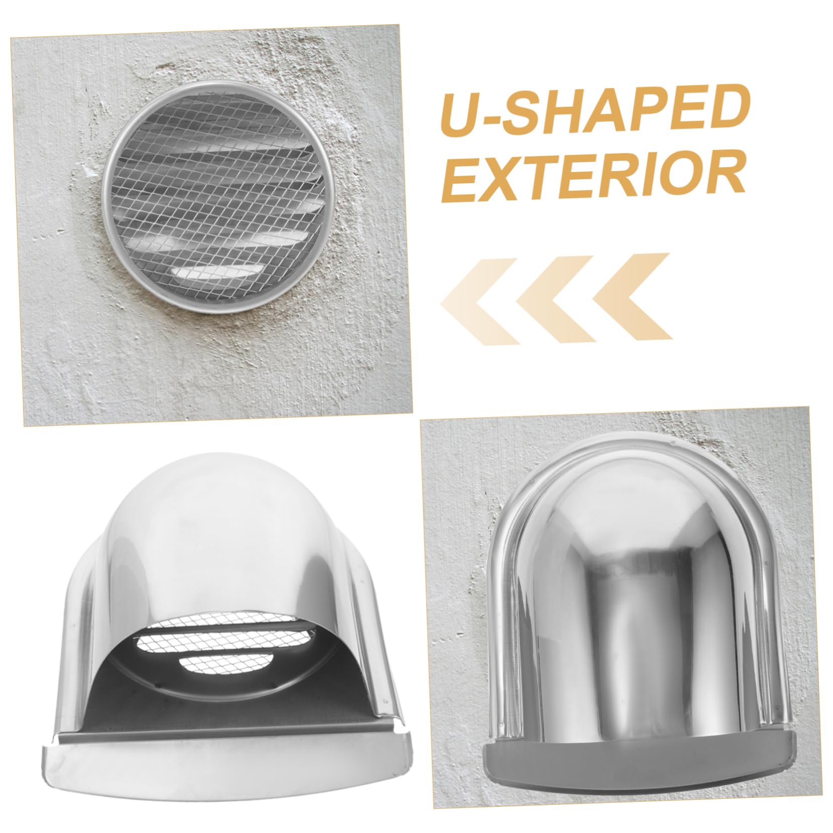 201 Stainless Steel Chimney Rain Cap - Weatherproof Roof Vent Cover for Oil Exhaust & Outdoor Protection | Perfect for Homes, Cabins & RV Chimneys
