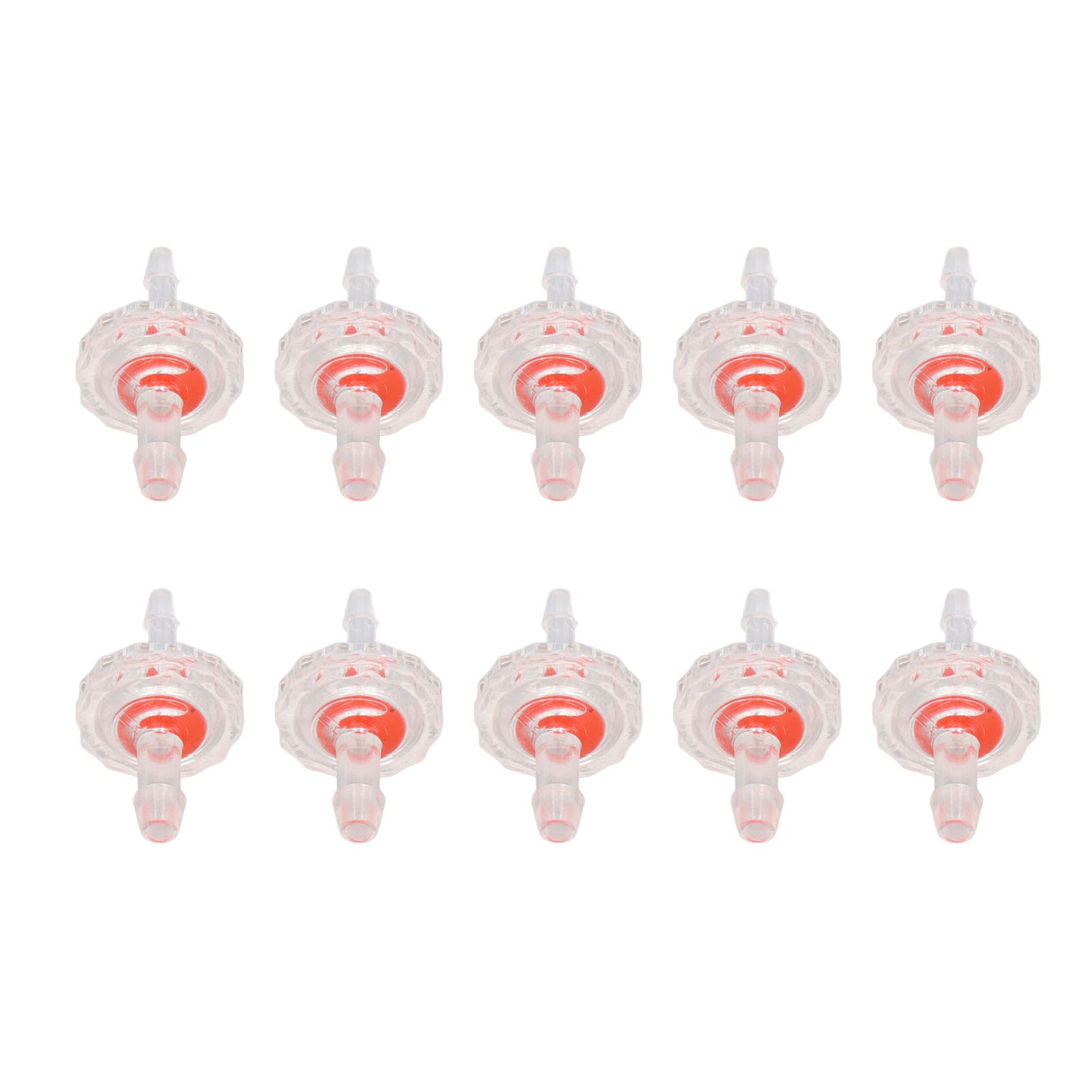 10Pcs PP Single Way Check Valve for Aquarium Water Flow Control - 5 to 3mm Reducing Kit