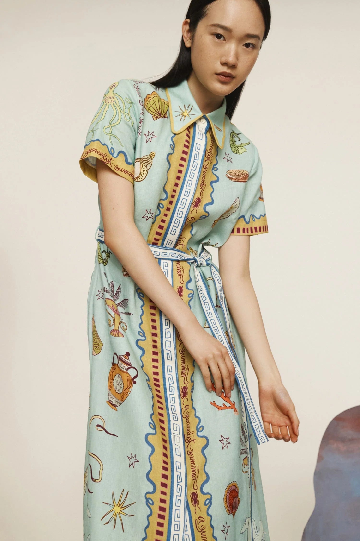 Alémais Surrealist Summer Shirtdress - Flowy Casual Dress for Women | Perfect for Beach, Vacation & Summer Outings