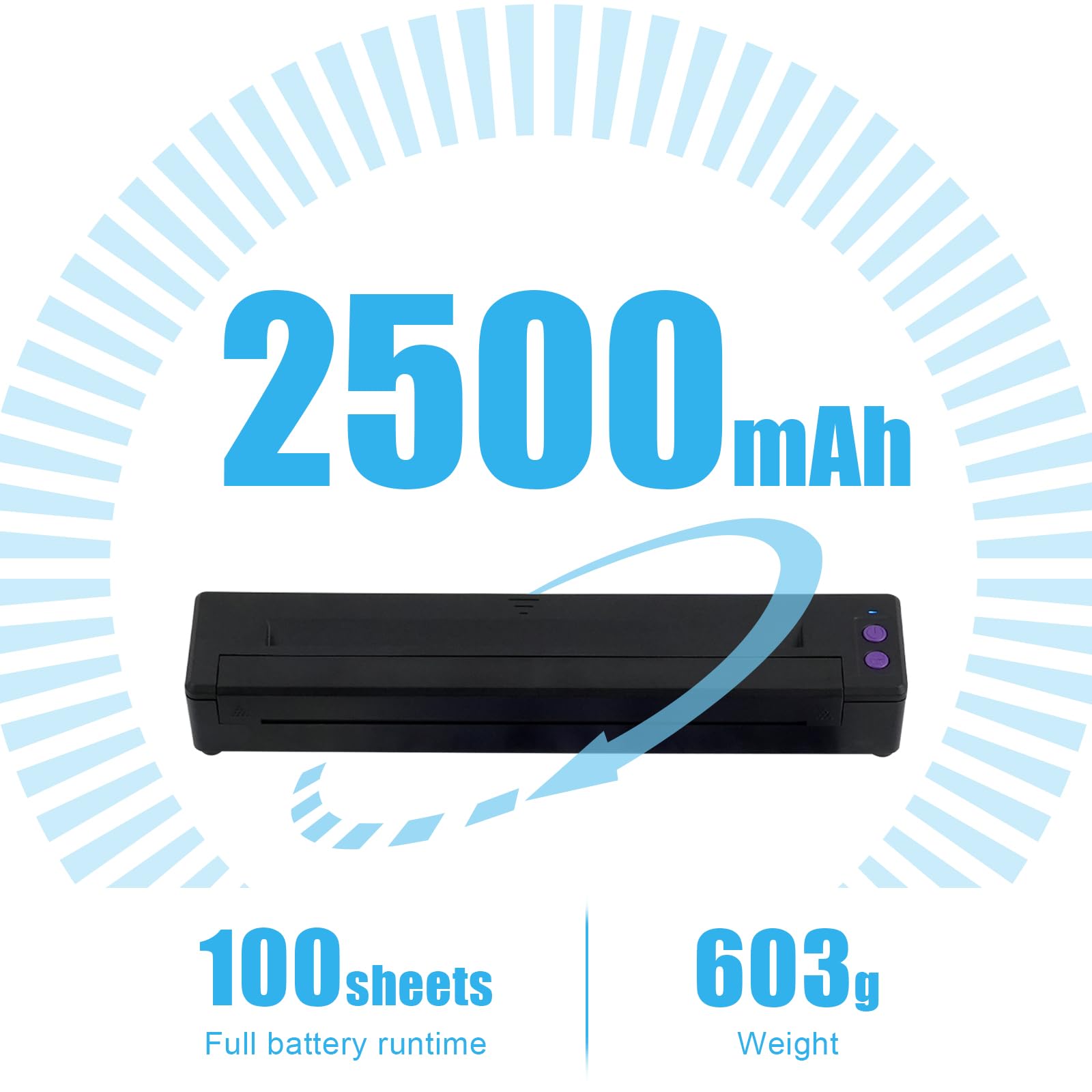 Professional Wireless Tattoo Stencil Printer Machine - Bluetooth & USB Thermal Transfer Printer for Tattoo Artists | Compatible with Smartphones, Tablets & PCs | Perfect for Tattoo Studio, Home Practice & Professional Tattoo Supplies