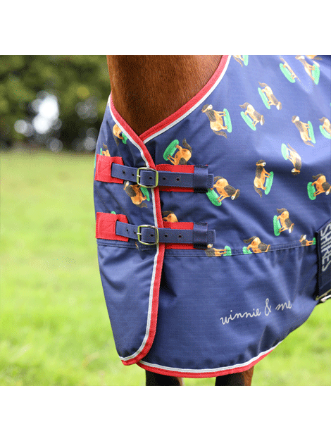 Shires Winnie and Me Lite Turnout Rug - Lightweight Horse Blanket for All-Weather Protection | Perfect for Pasture, Stable & Riding Comfort