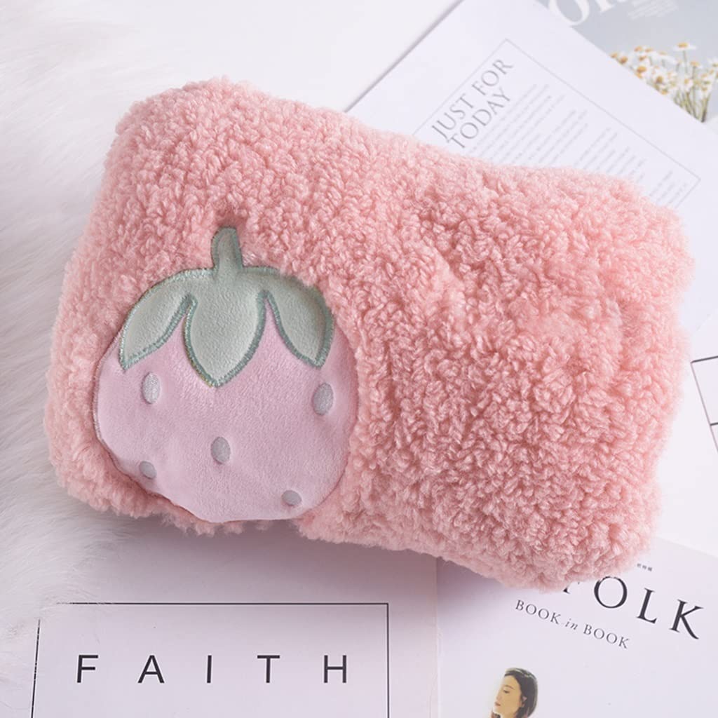 Rechargeable Hot Water Bottle with Removable Washable Knitted Cover - Cute Rectangular Heating Pad for Women & Girls - Perfect for Cold Weather, Period Pain Relief & Cozy Nights at Home