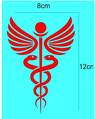 ARWY® Reflective Doctor Logo Car Stickers - Pack of 2 - High Visibility Decals for Vehicles, Ambulance, Medical Professionals & First Responders - Perfect for Car Windows, Bumpers & Emergency Vehicles