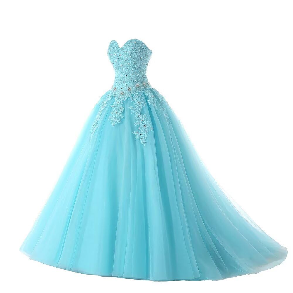 Elegant Silver Beaded Ball Gown for Women - Crystal Sequins Quinceañera & Prom Long Dress (Gold Size 12) | Perfect for Formal Dances, Sweet 16 Parties & Special Occasions