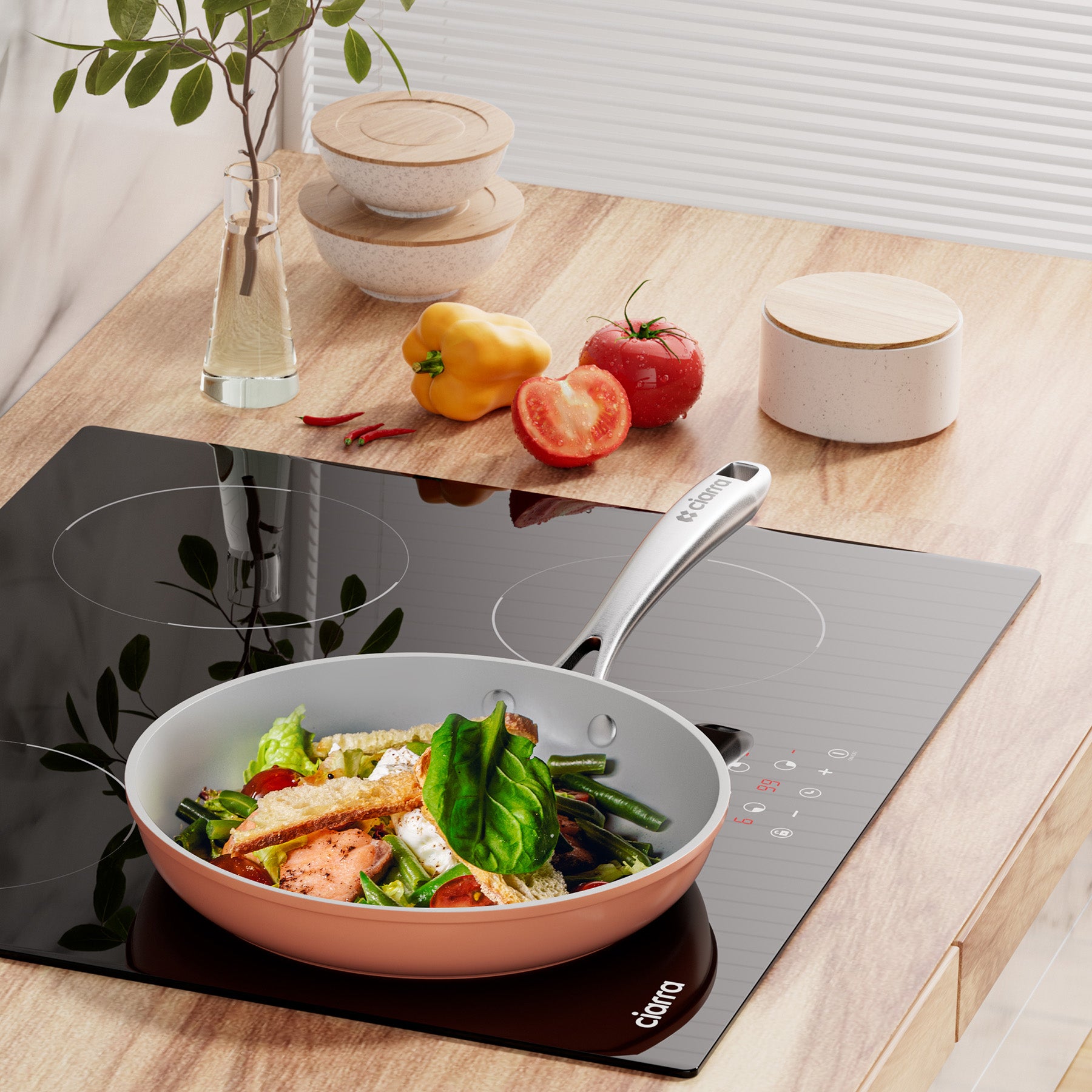 Ciarra Beyond Cookware Mini Duo Set - Nonstick Ceramic Coating, 8