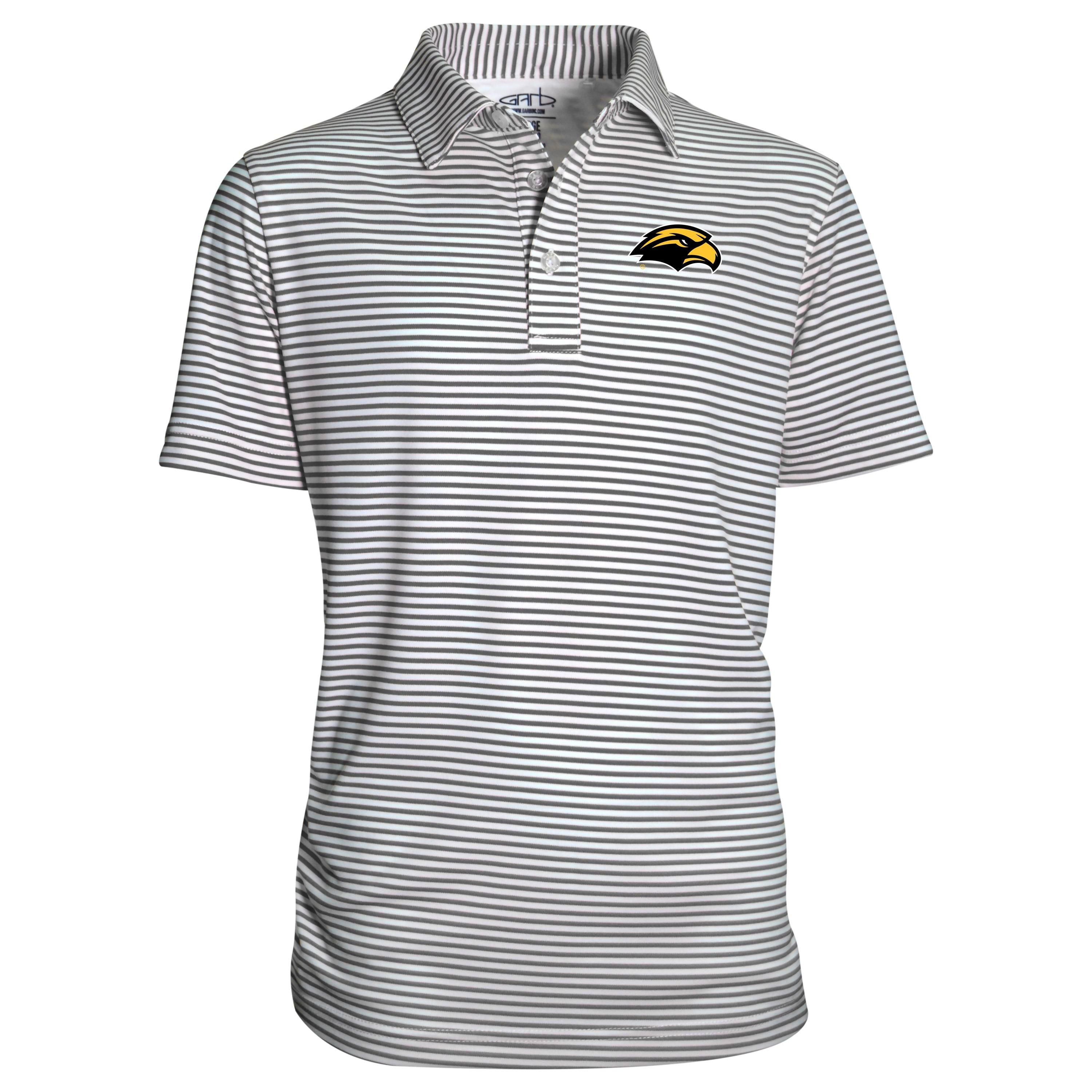 Southern Mississippi Golden Eagles Youth Boys' Polo Shirt - Official Team Logo, Moisture-Wicking & Breathable Fabric for Sports & School Activities - Perfect for Games, Practice, and Fan Wear